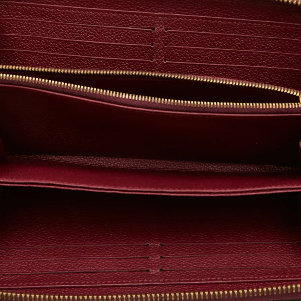 Louis Vuitton Purple Raisin Leather Long Wallet
