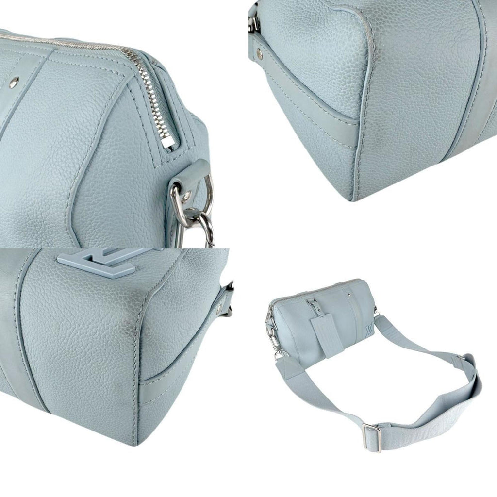 Louis Vuitton Light Blue Leather Shoulder Bag