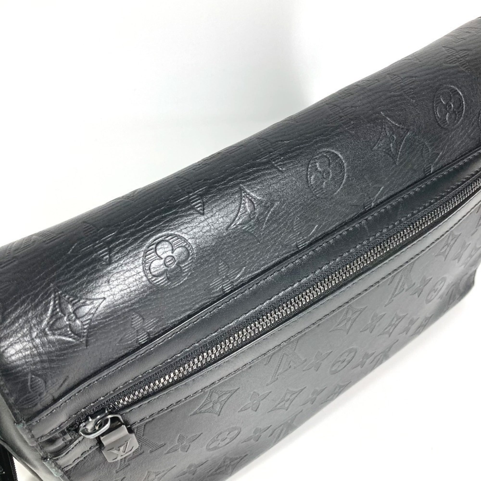 Louis Vuitton Monogram Shadow Black Monogram Shadow Messenger Bag Shoulder Bag
