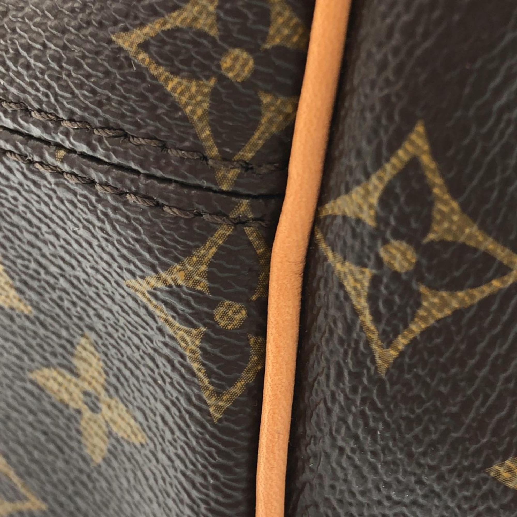 Louis Vuitton Marron Coated Canvas Handbag