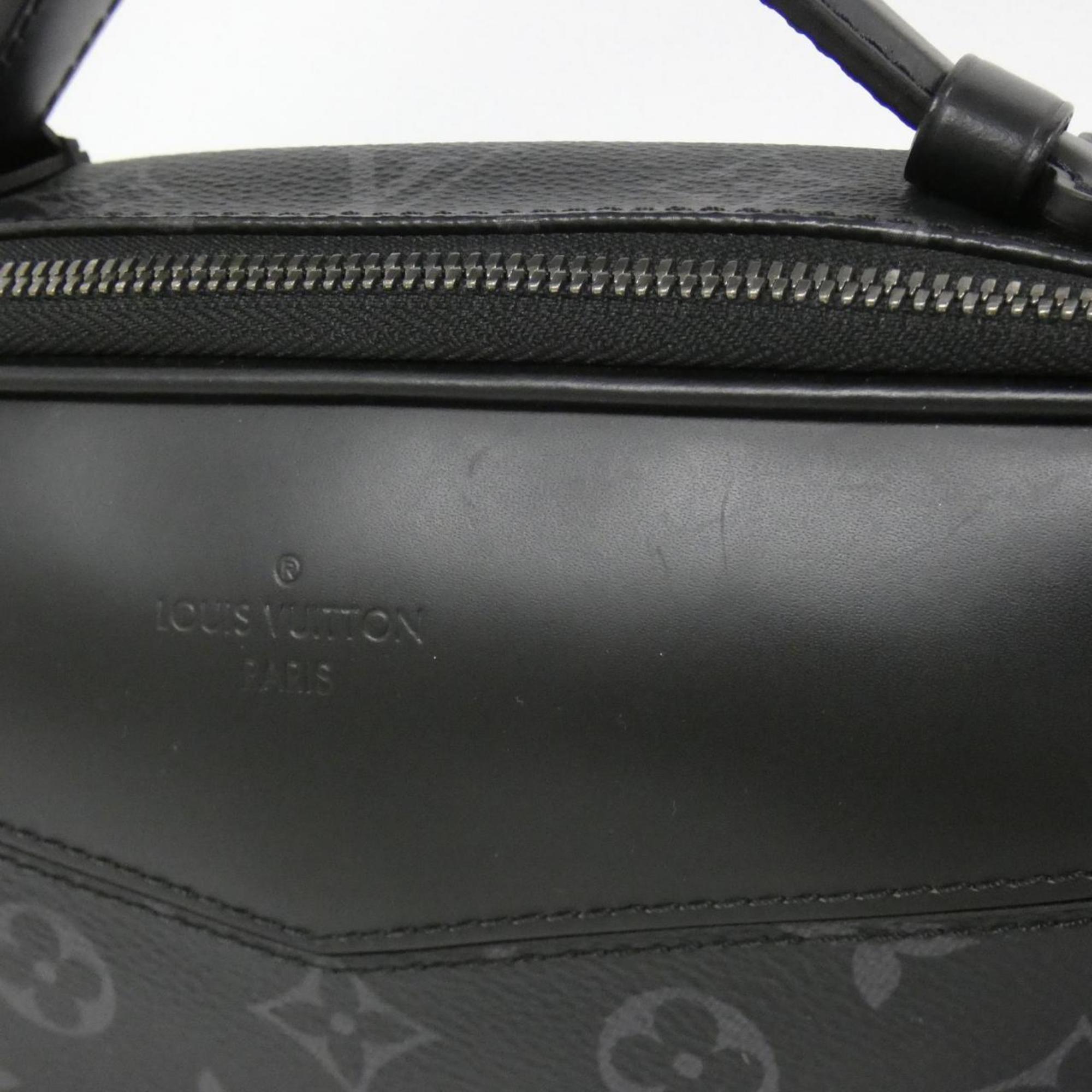 Louis Vuitton Black Coated Canvas Shoulder Bag