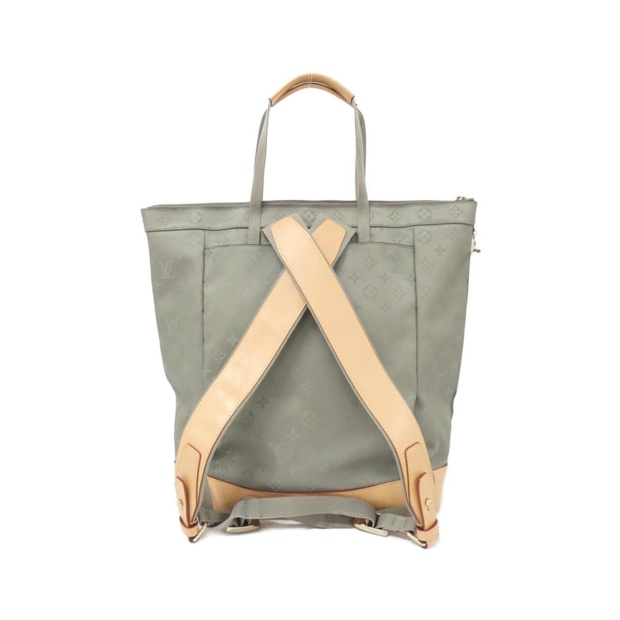 Louis Vuitton Gris Canvas Backpack