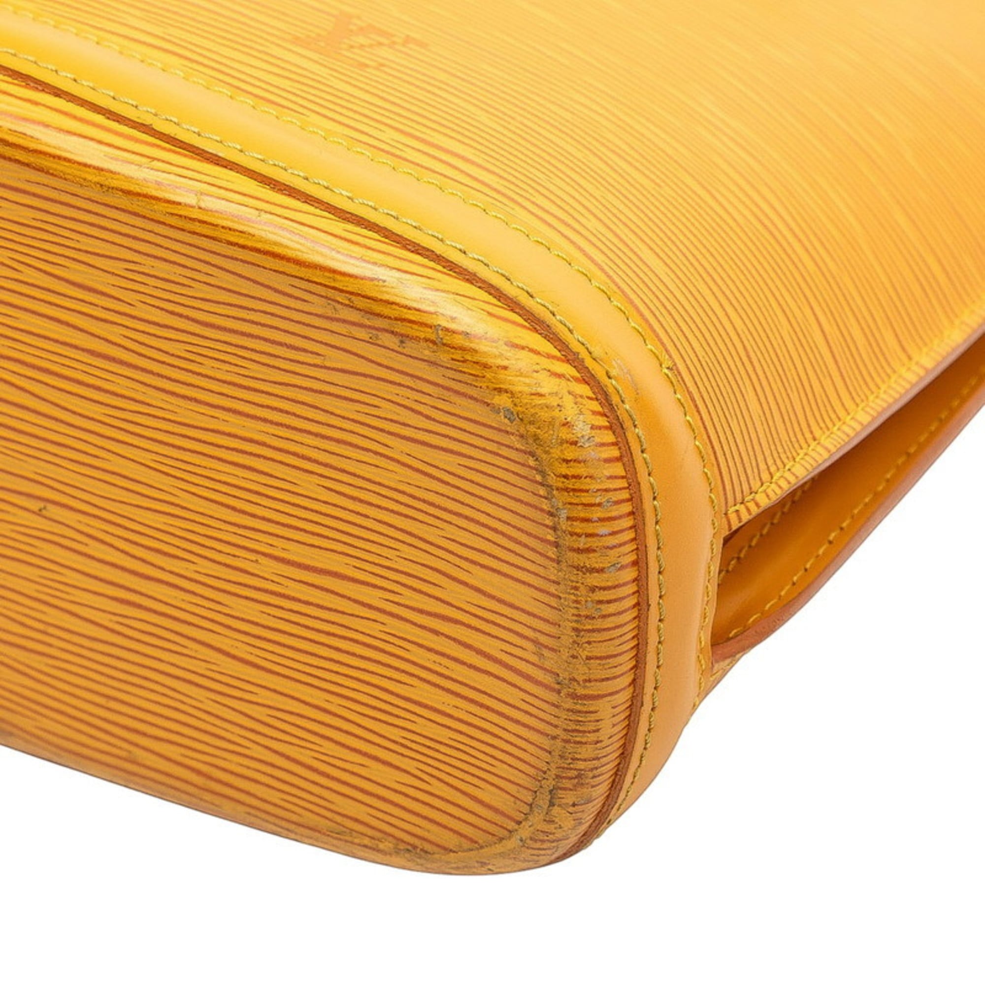 Louis Vuitton Yellow Leather Shoulder Bag Tote Bag