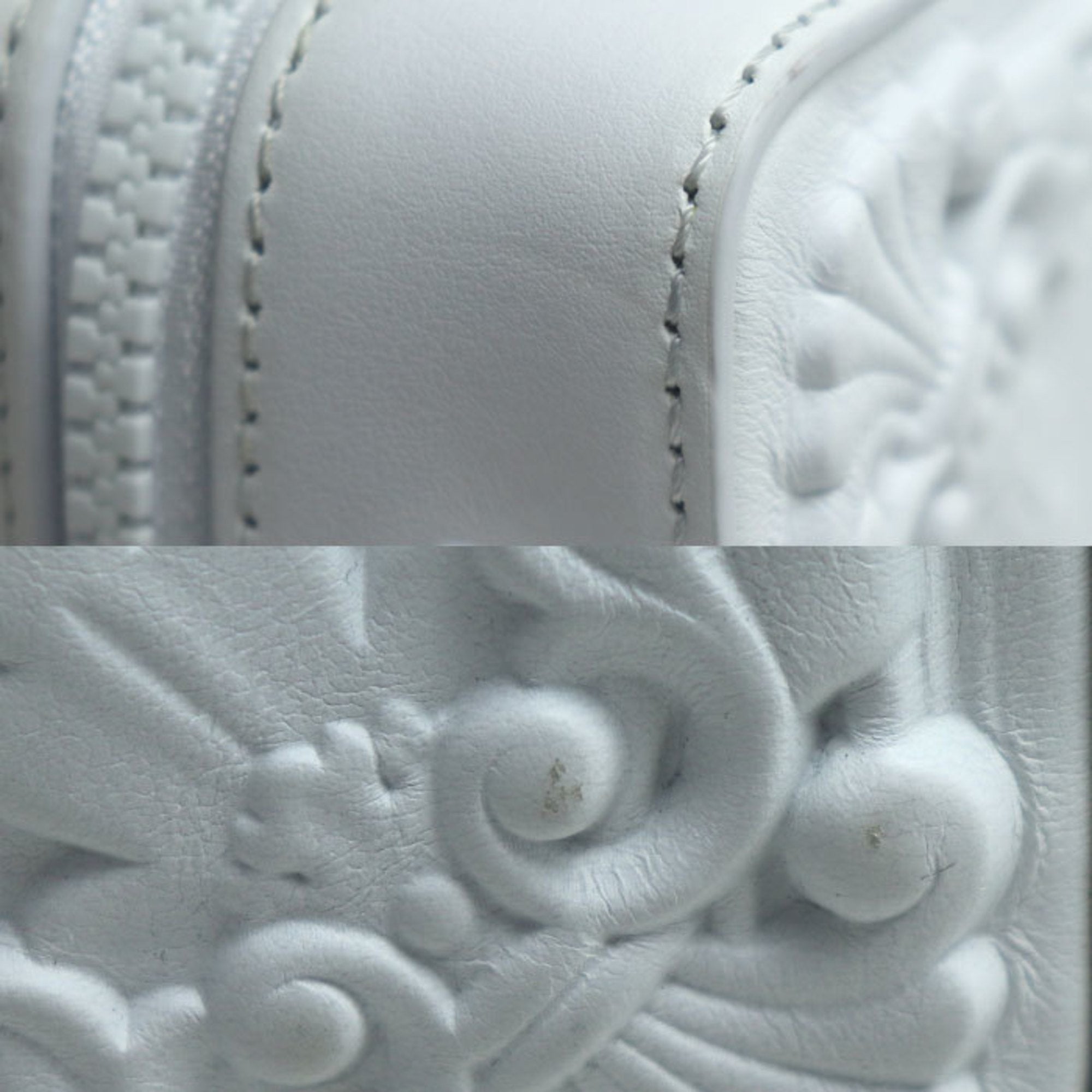 Louis Vuitton White Leather Shoulder Bag