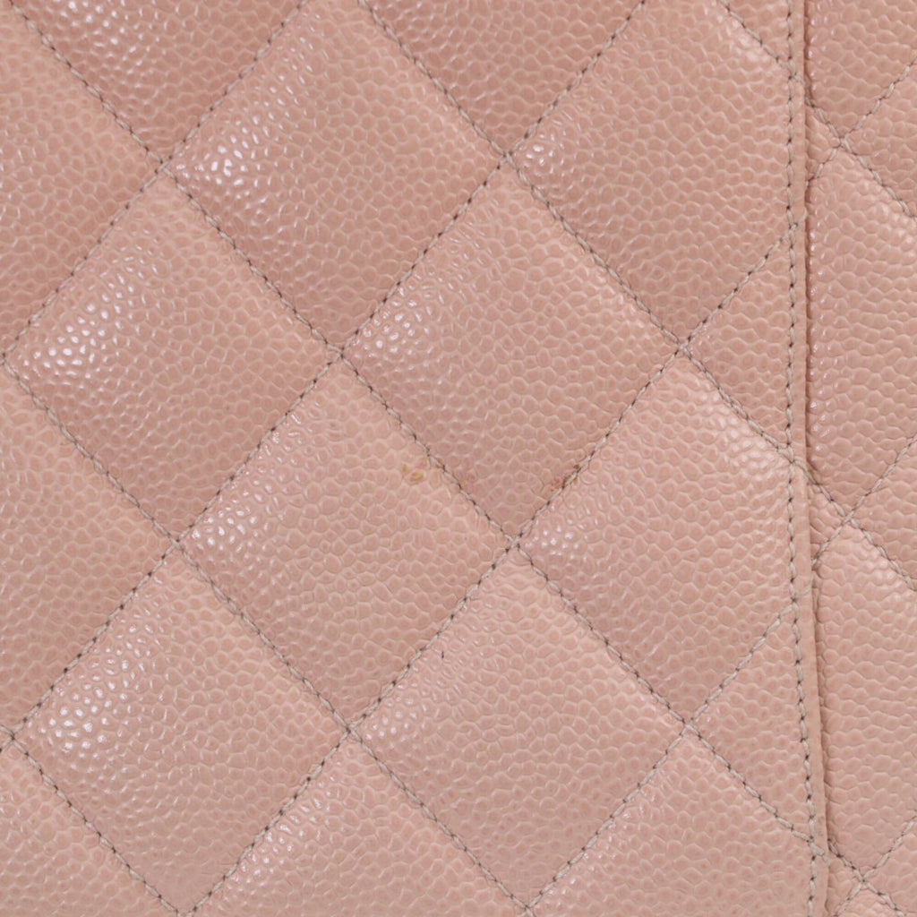 Chanel Pink Grained Calfskin Tote Bag