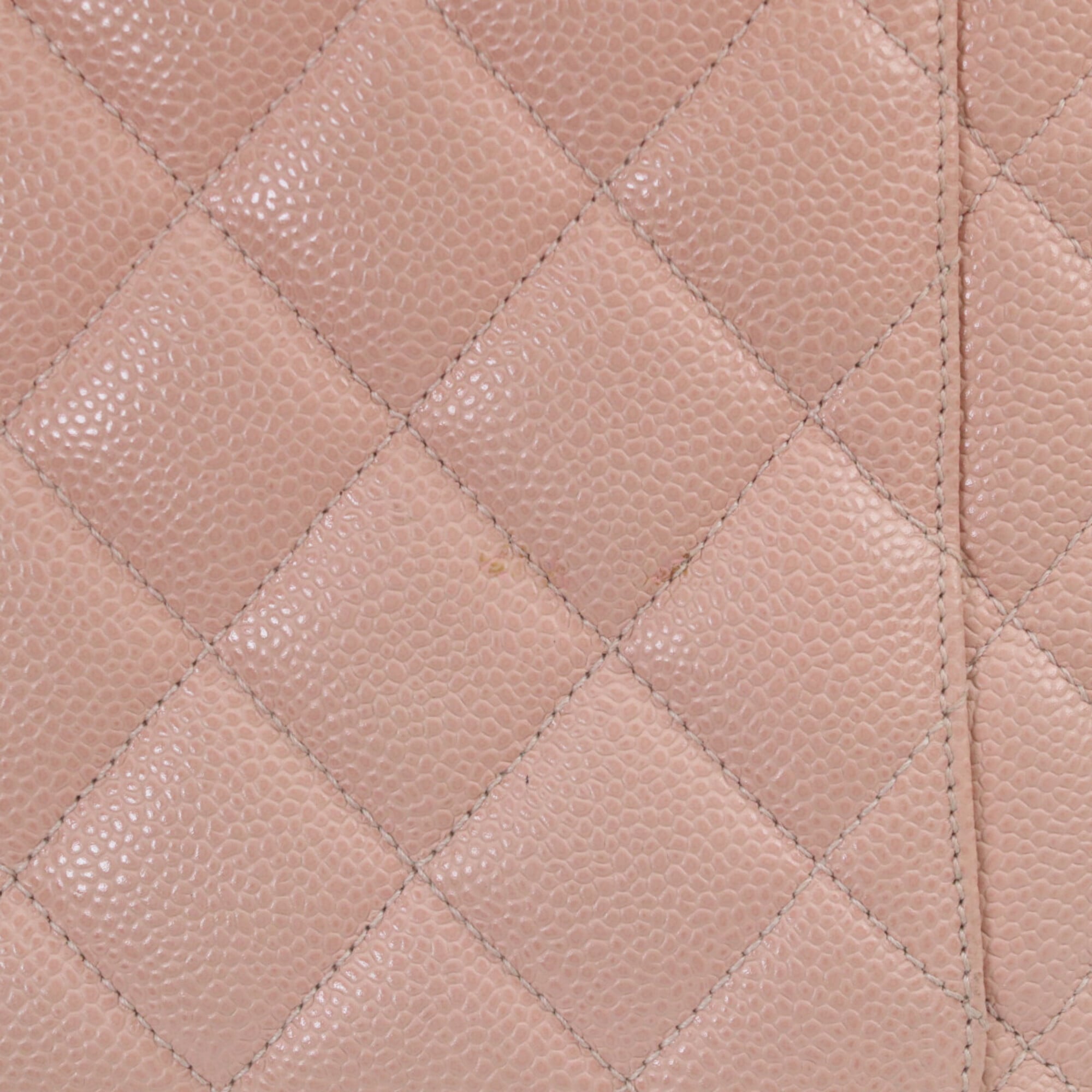 Chanel Pink Grained Calfskin Tote Bag