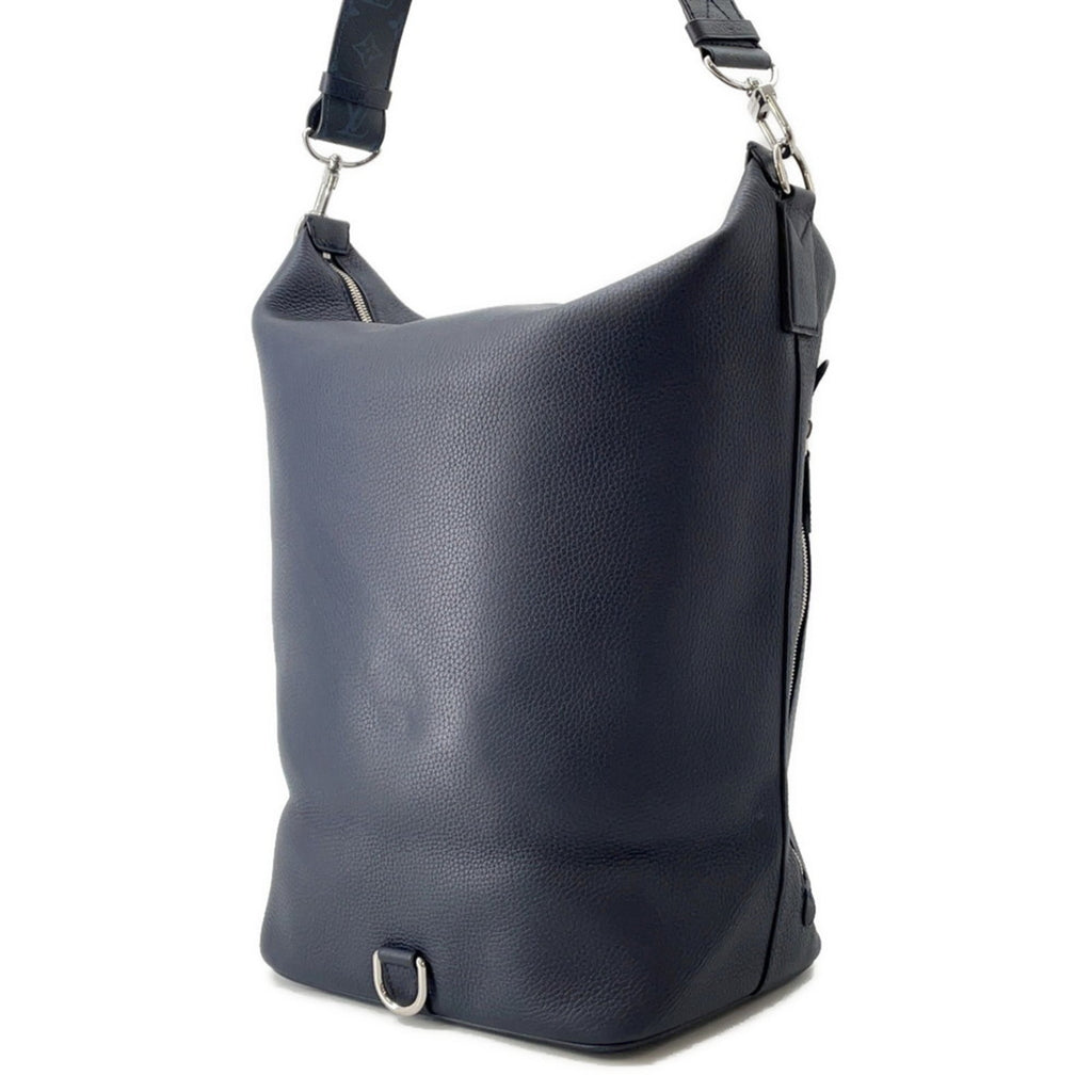 Louis Vuitton Navy Leather Shoulder Bag