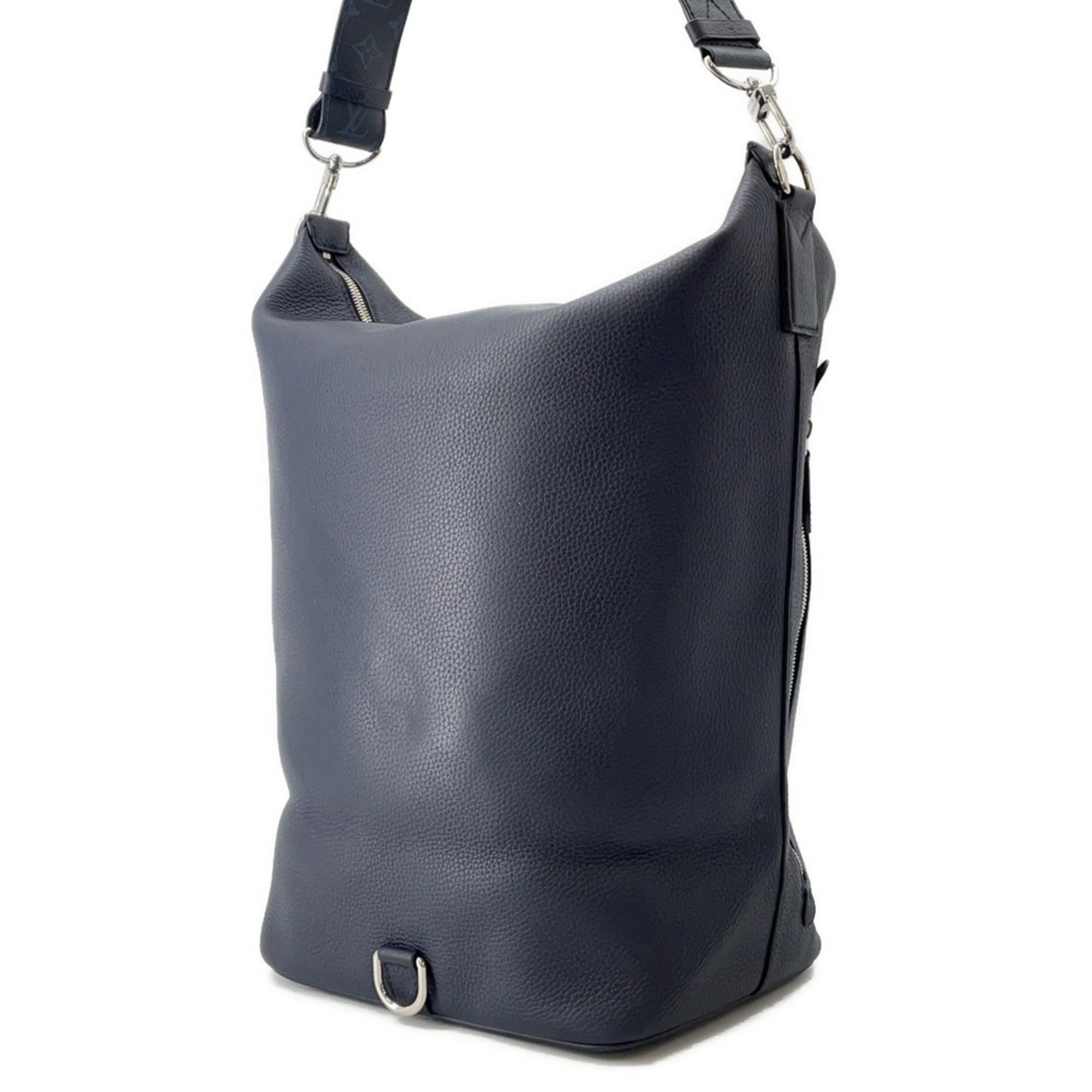 Louis Vuitton Navy Leather Shoulder Bag