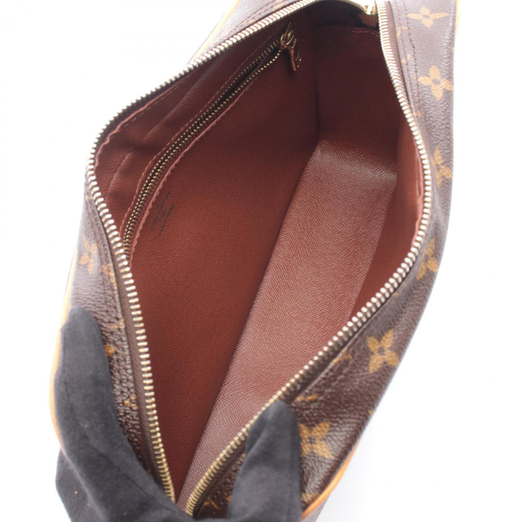 Louis Vuitton Brown Monogram Coated Canvas Leather Handbag Shoulder Bag