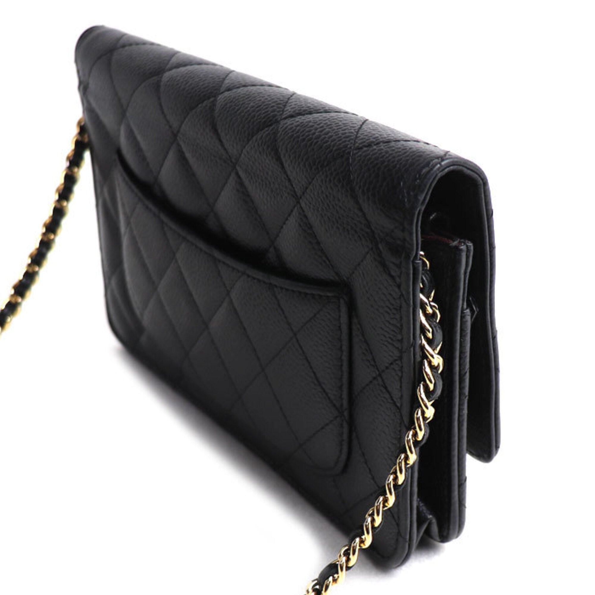 Chanel Black Leather Shoulder Bag