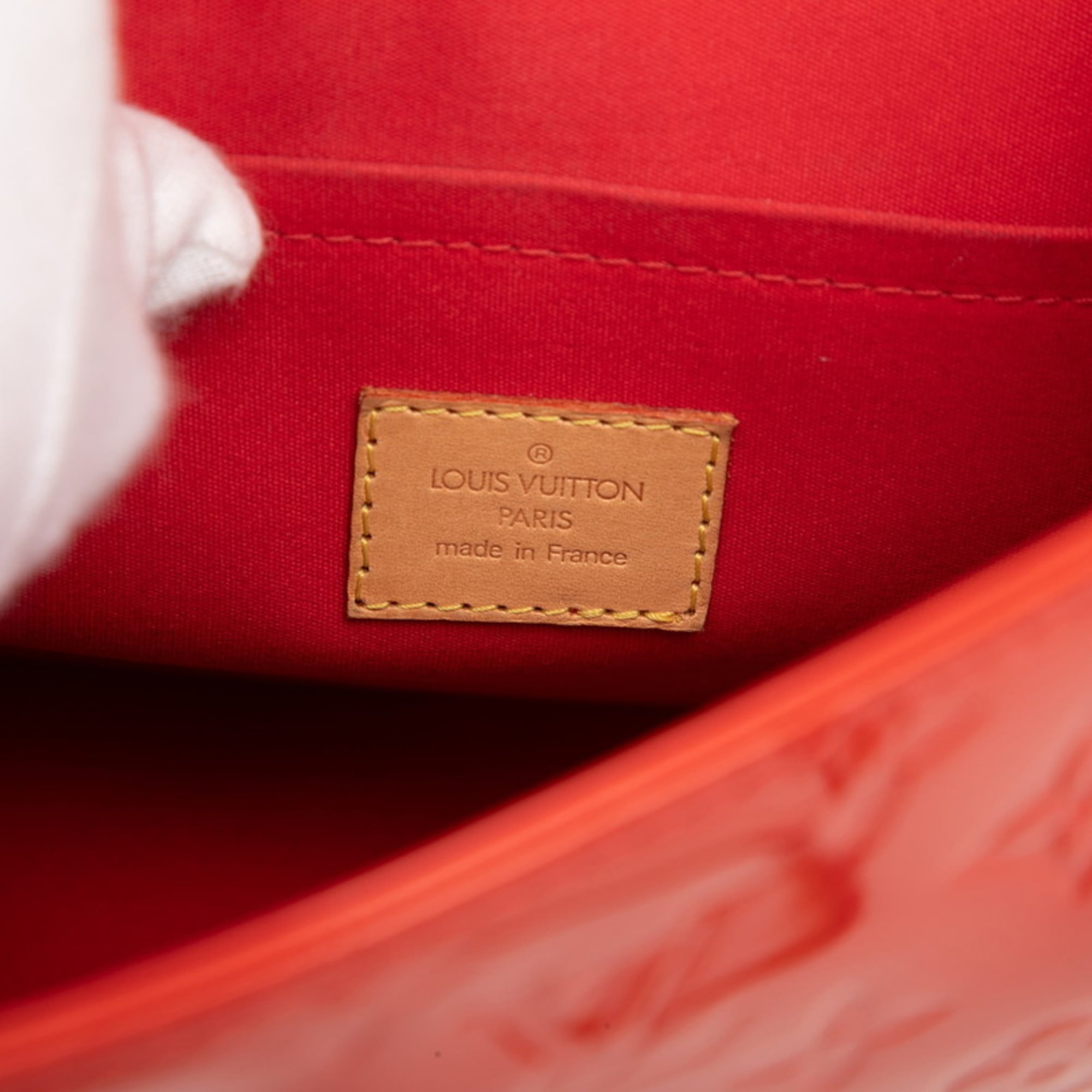 Louis Vuitton Red Color Rouge Patent Leather Shoulder Bag