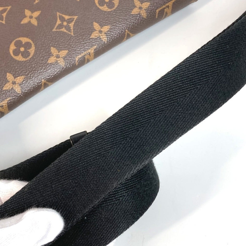 Louis Vuitton Black Brown Monogram Messenger Bag Shoulder Bag