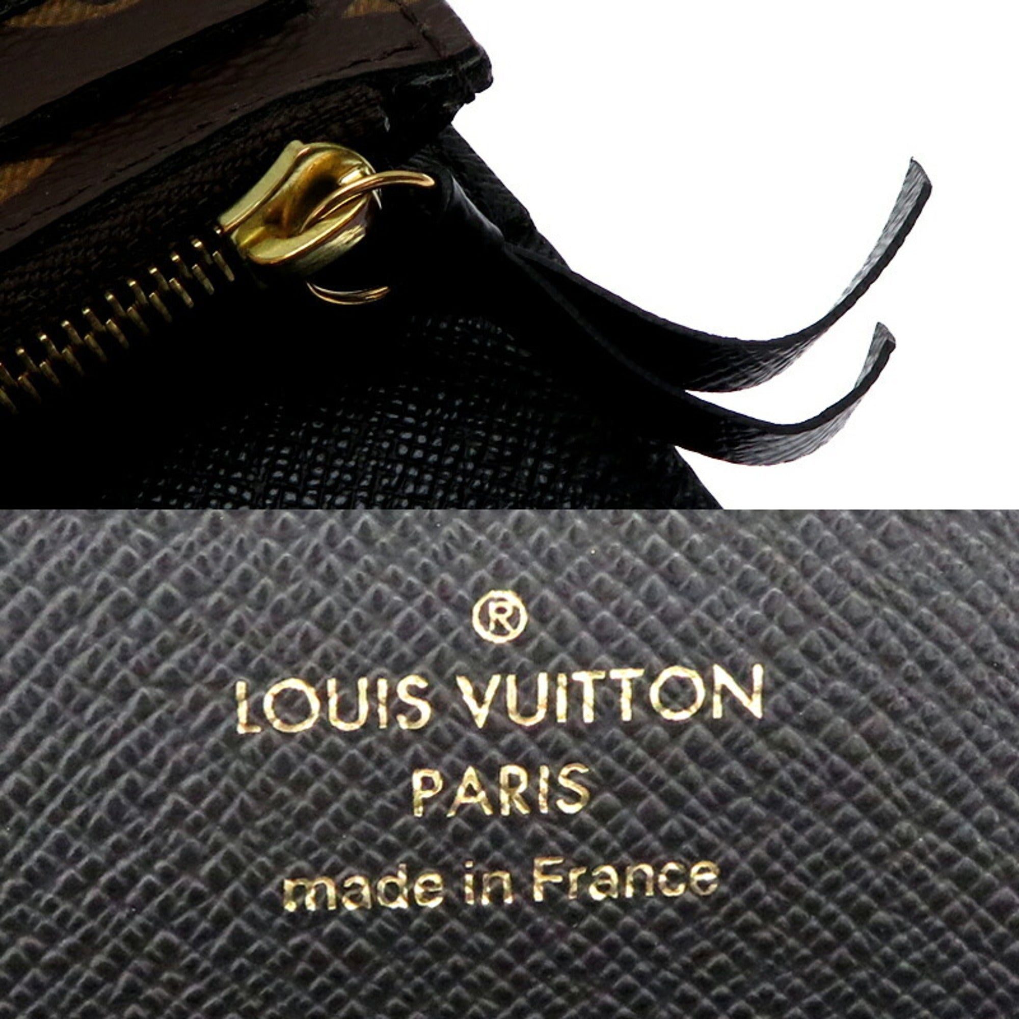 Louis Vuitton Brown Monogram Reverse Long Wallet (Tri-Fold)