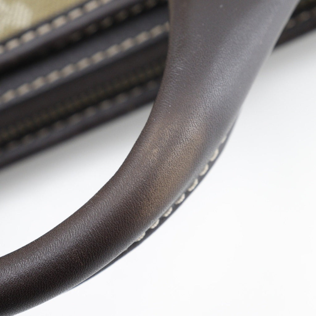 Celine Khaki Canvas Handbag