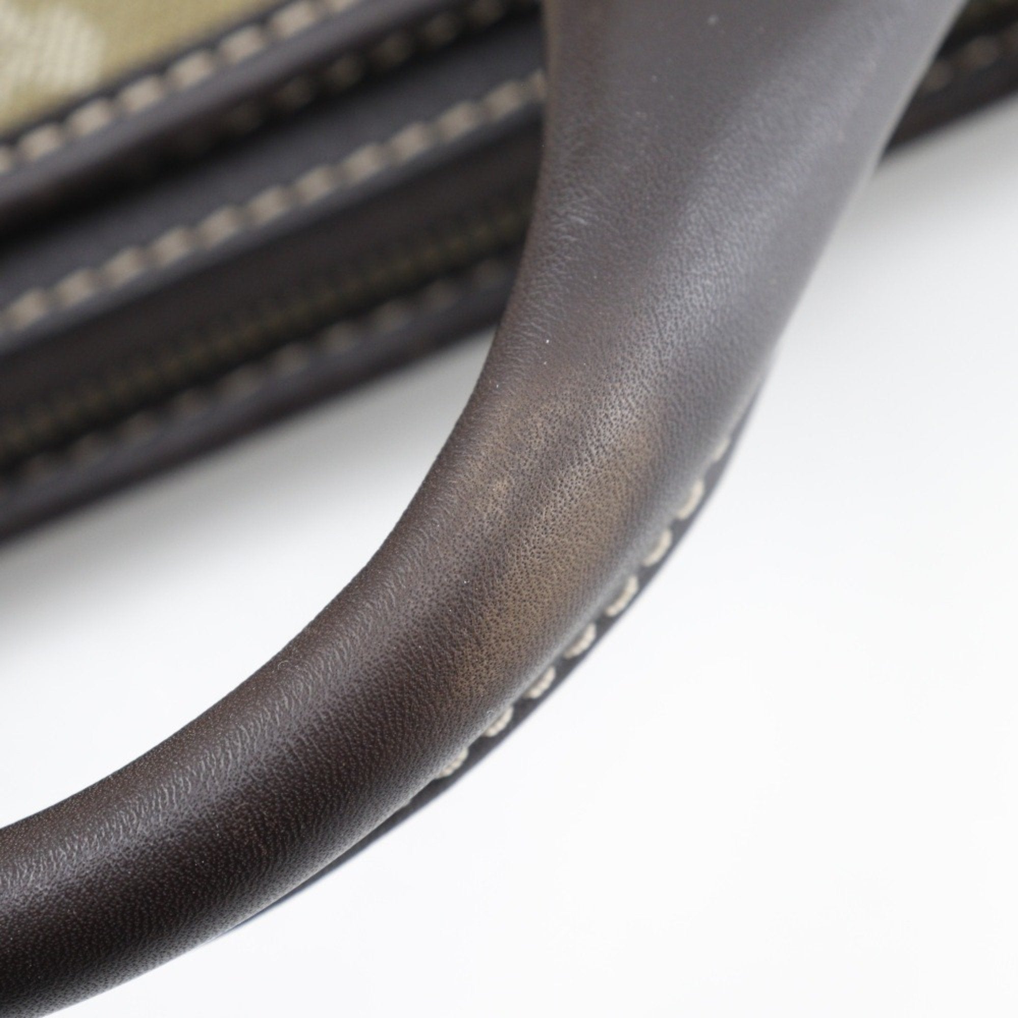 Celine Khaki Canvas Handbag