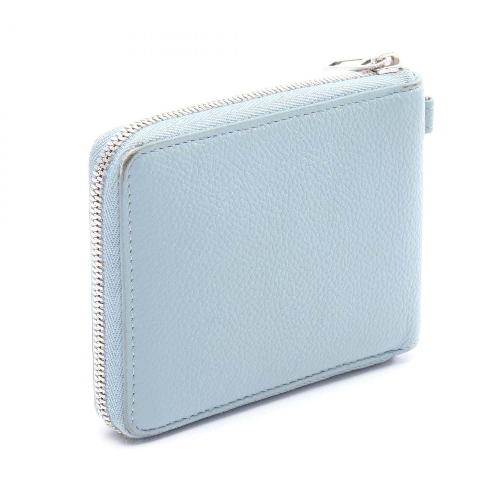 Balenciaga Blue Leather Wallet (Bi-Fold)