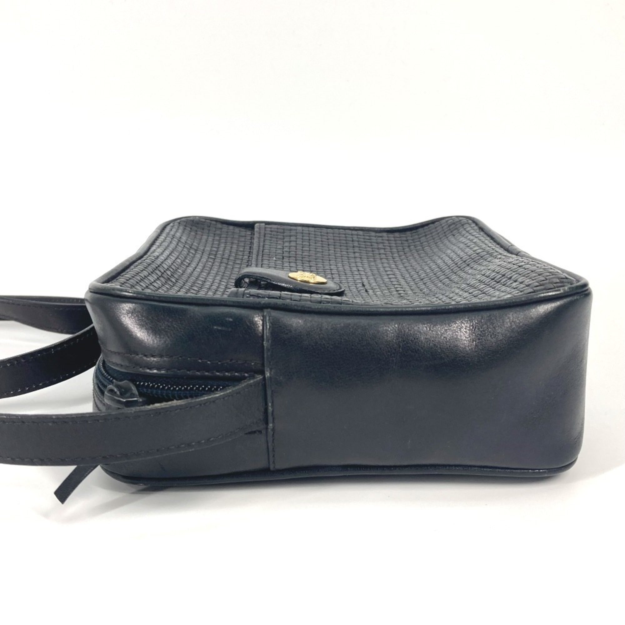 Celine Black Leather Pochette Shoulder Bag