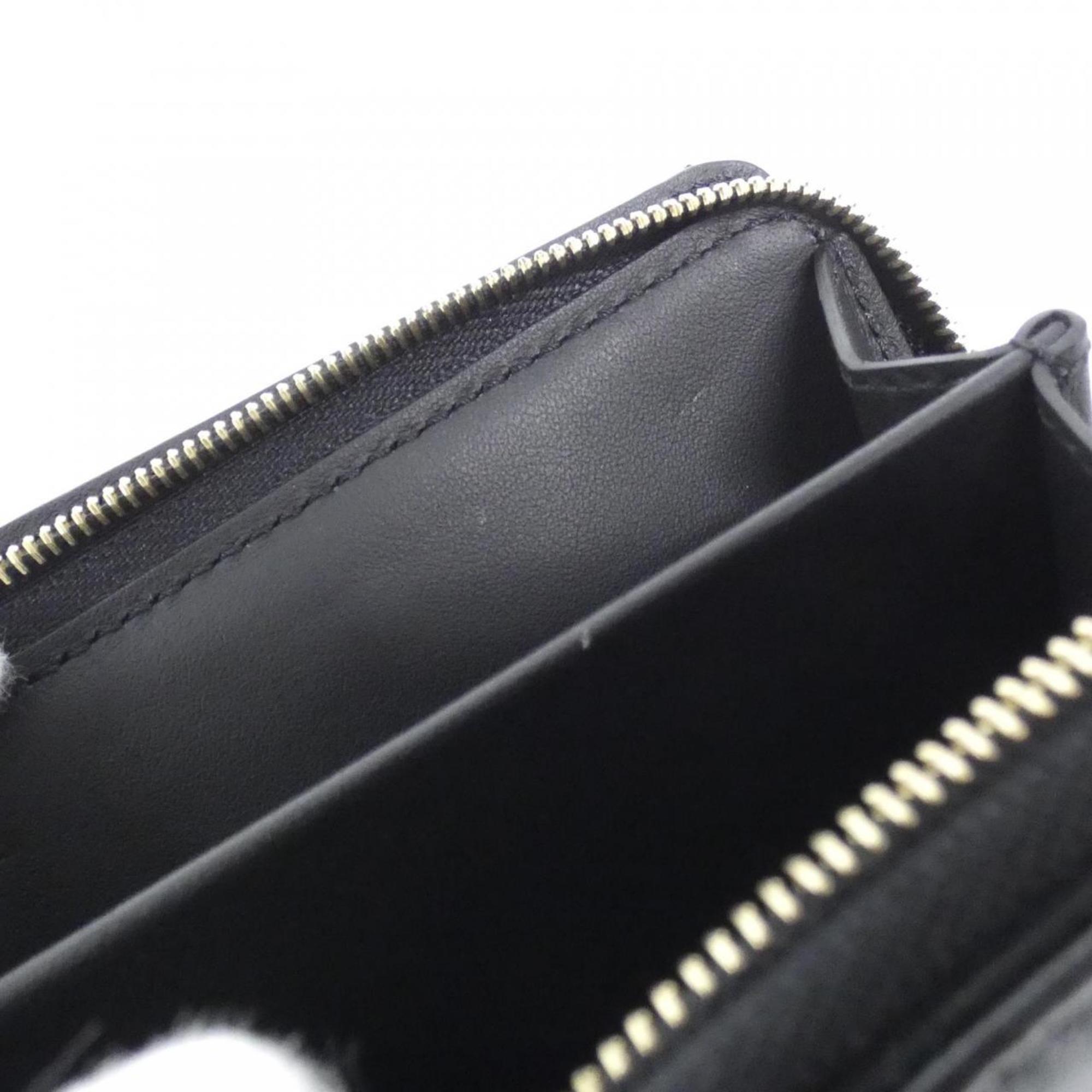 Louis Vuitton Black Leather Coin Purse/Coin Case