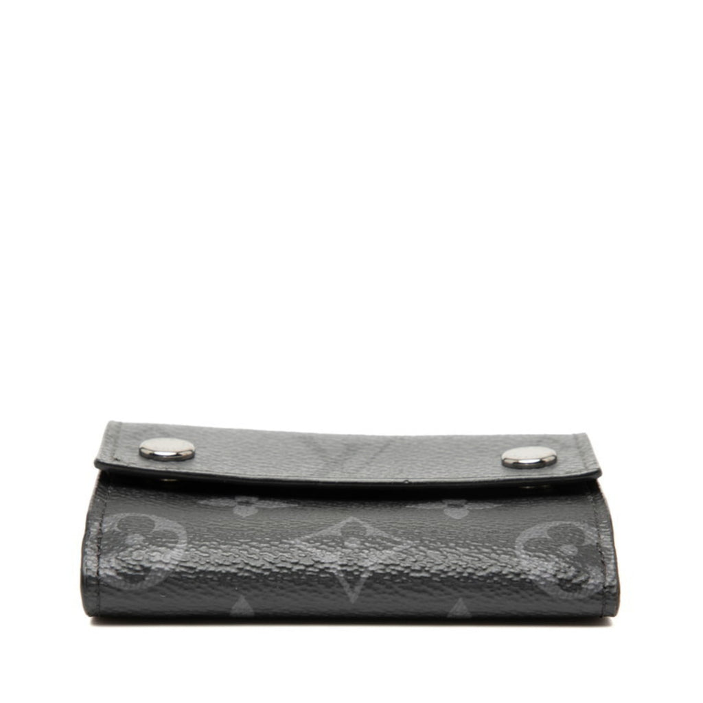 Louis Vuitton Black Pvc Leather Wallet (Tri-Fold)