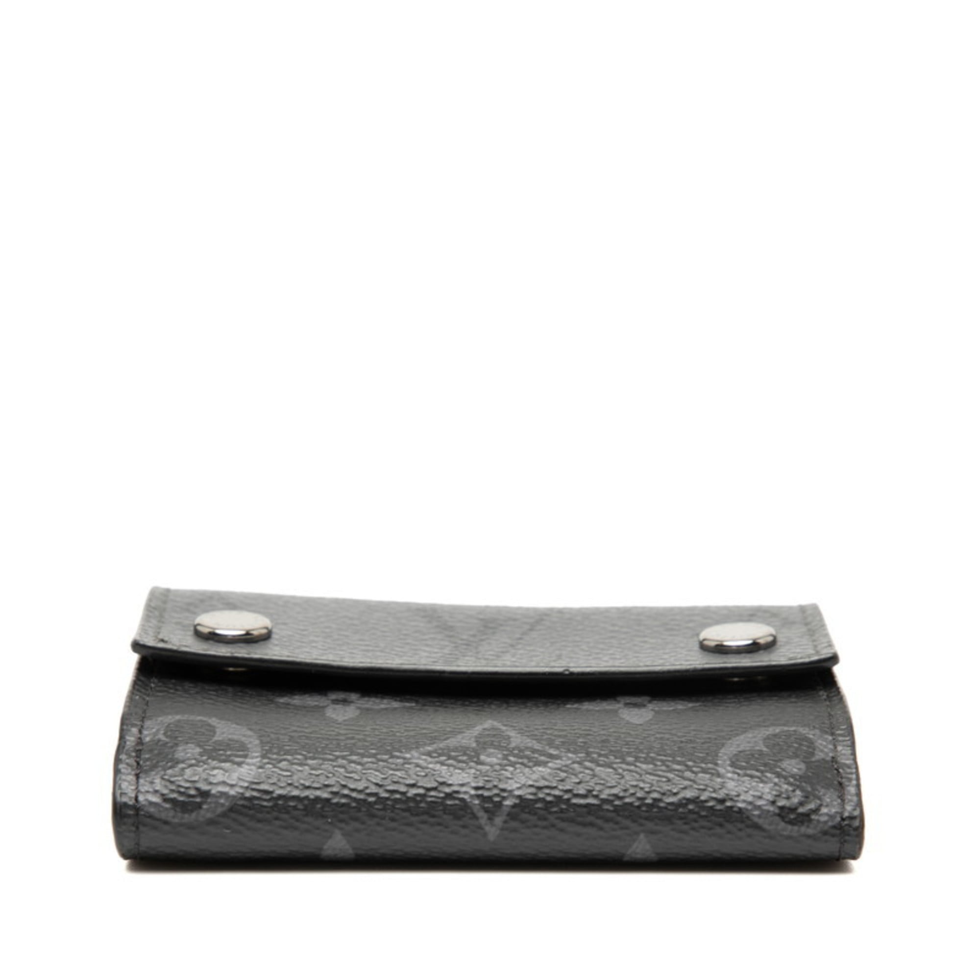 Louis Vuitton Black Pvc Leather Wallet (Tri-Fold)
