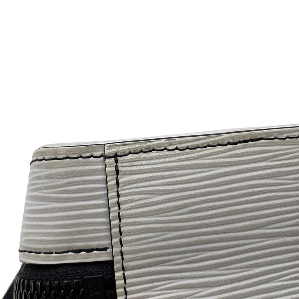 Louis Vuitton Epi Black Blanc White Epi Leather Shoulder Bag