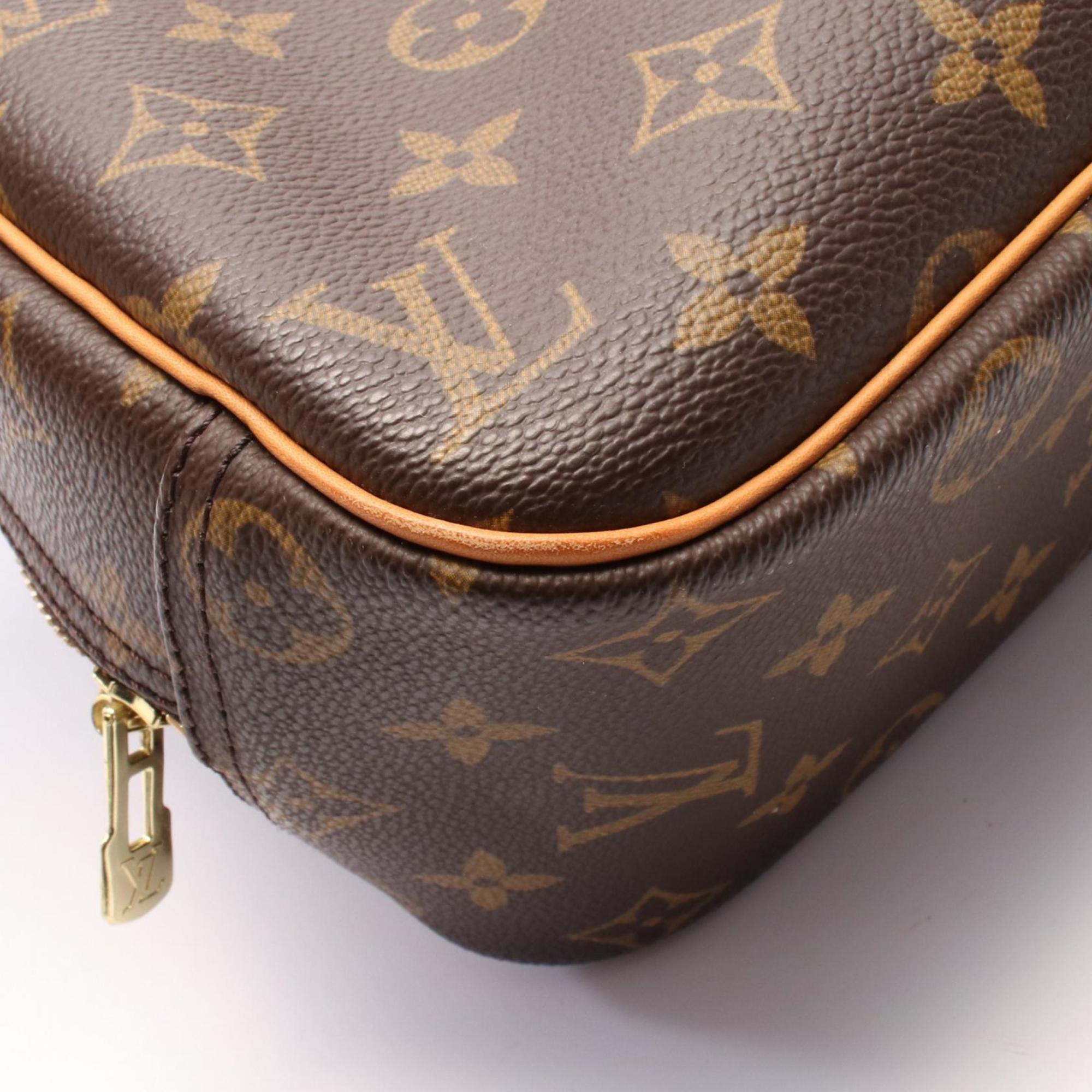 Louis Vuitton Brown Coated Canvas Pvc Monogram Leather Handbag