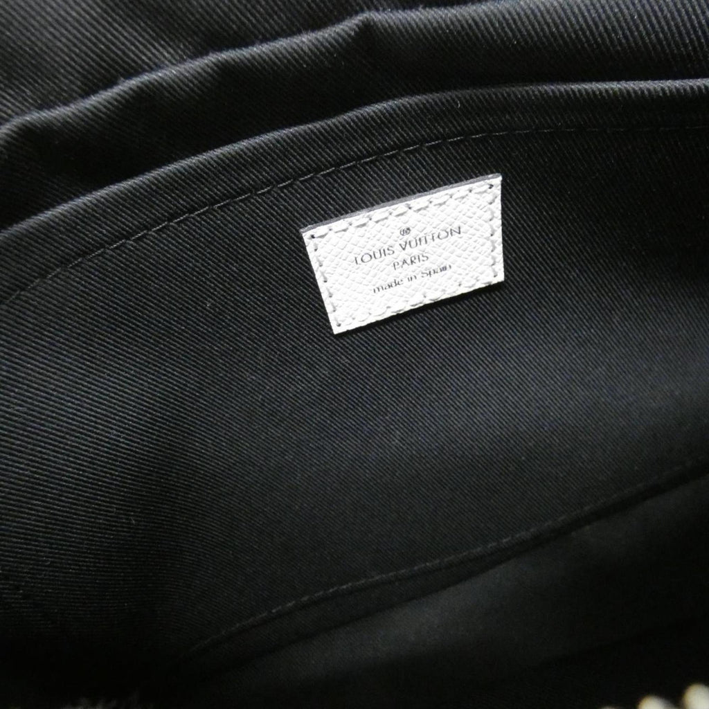Louis Vuitton White Coated Canvas Leather Shoulder Bag