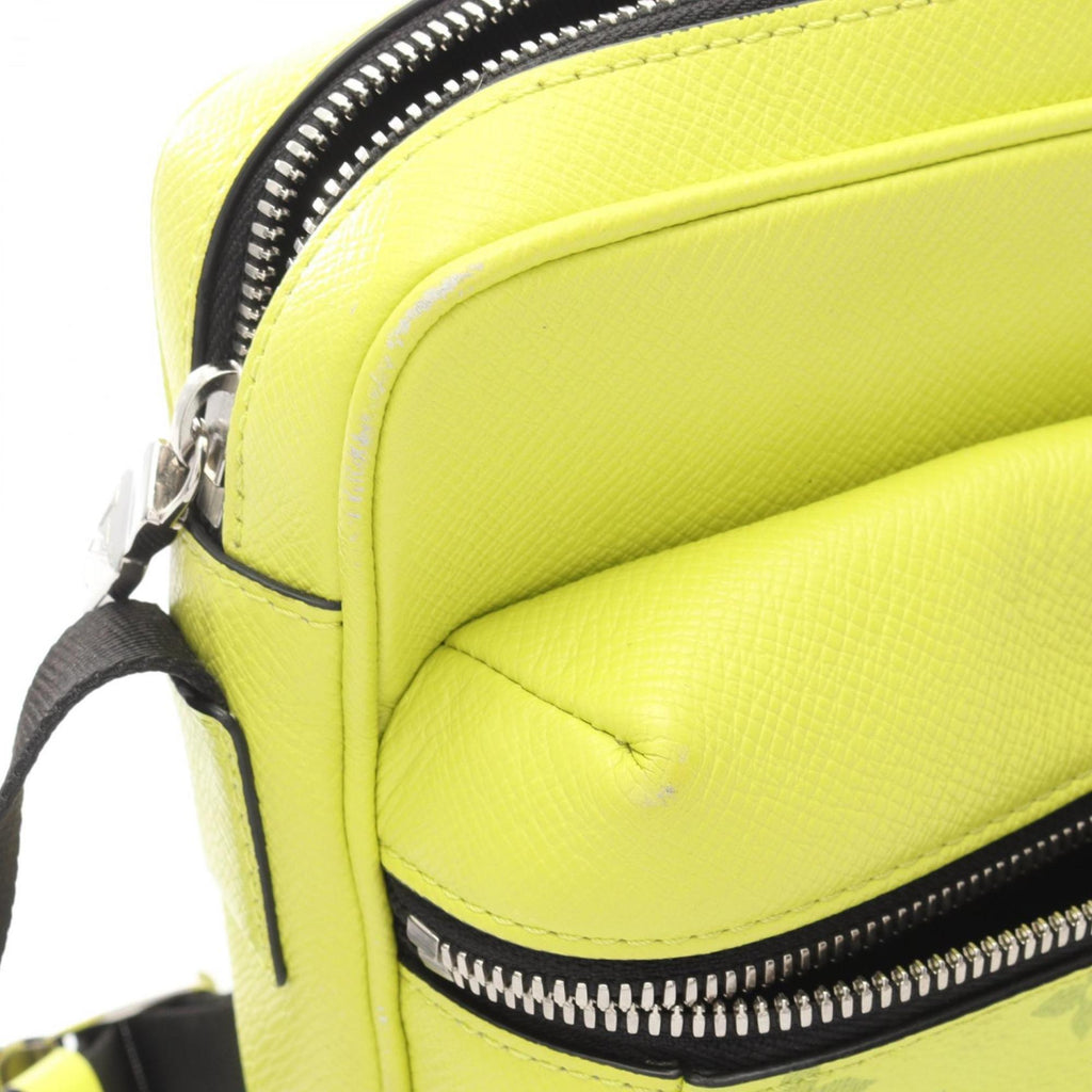 Louis Vuitton Jaune Yellow Coated Canvas Leather Shoulder Bag
