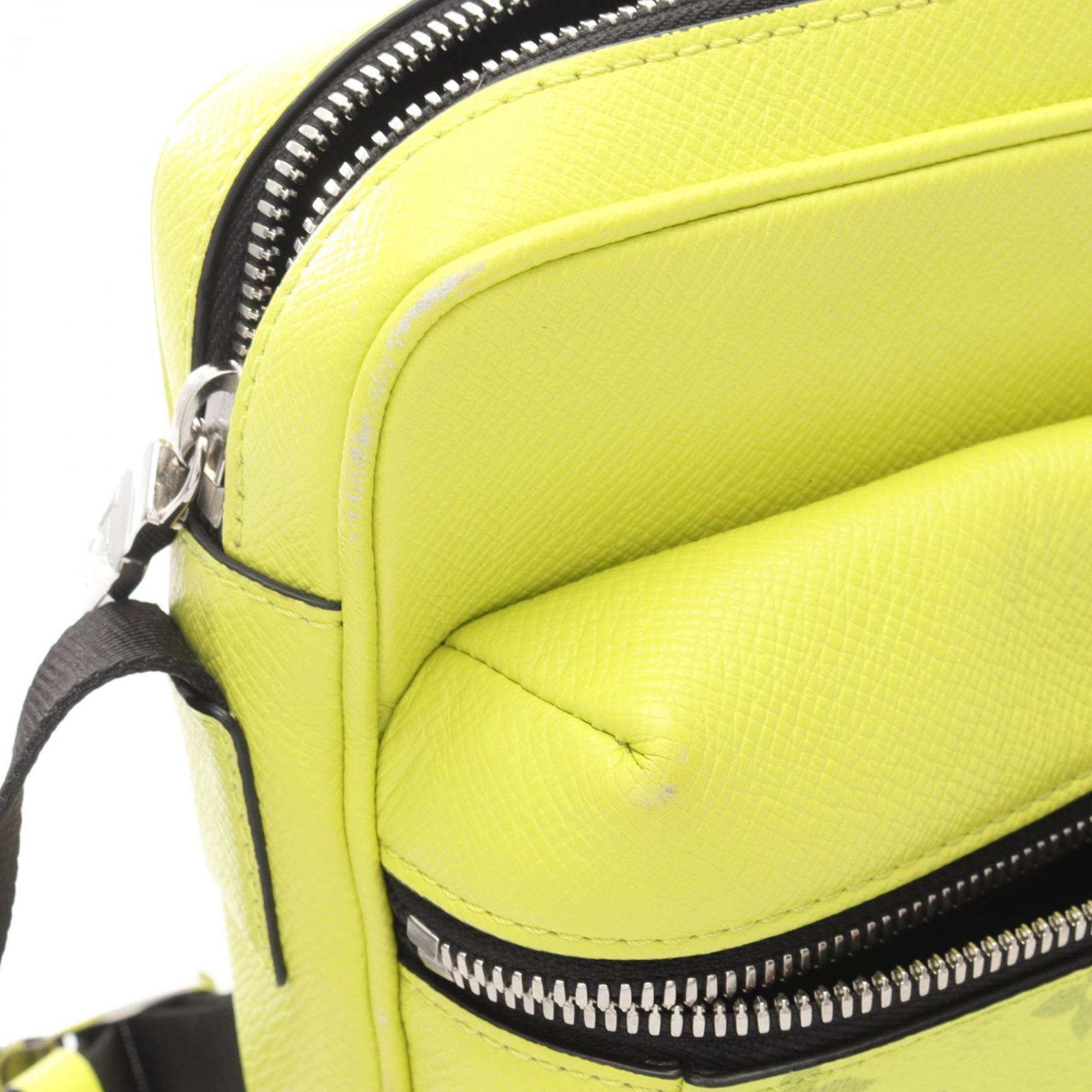 Louis Vuitton Jaune Yellow Coated Canvas Leather Shoulder Bag