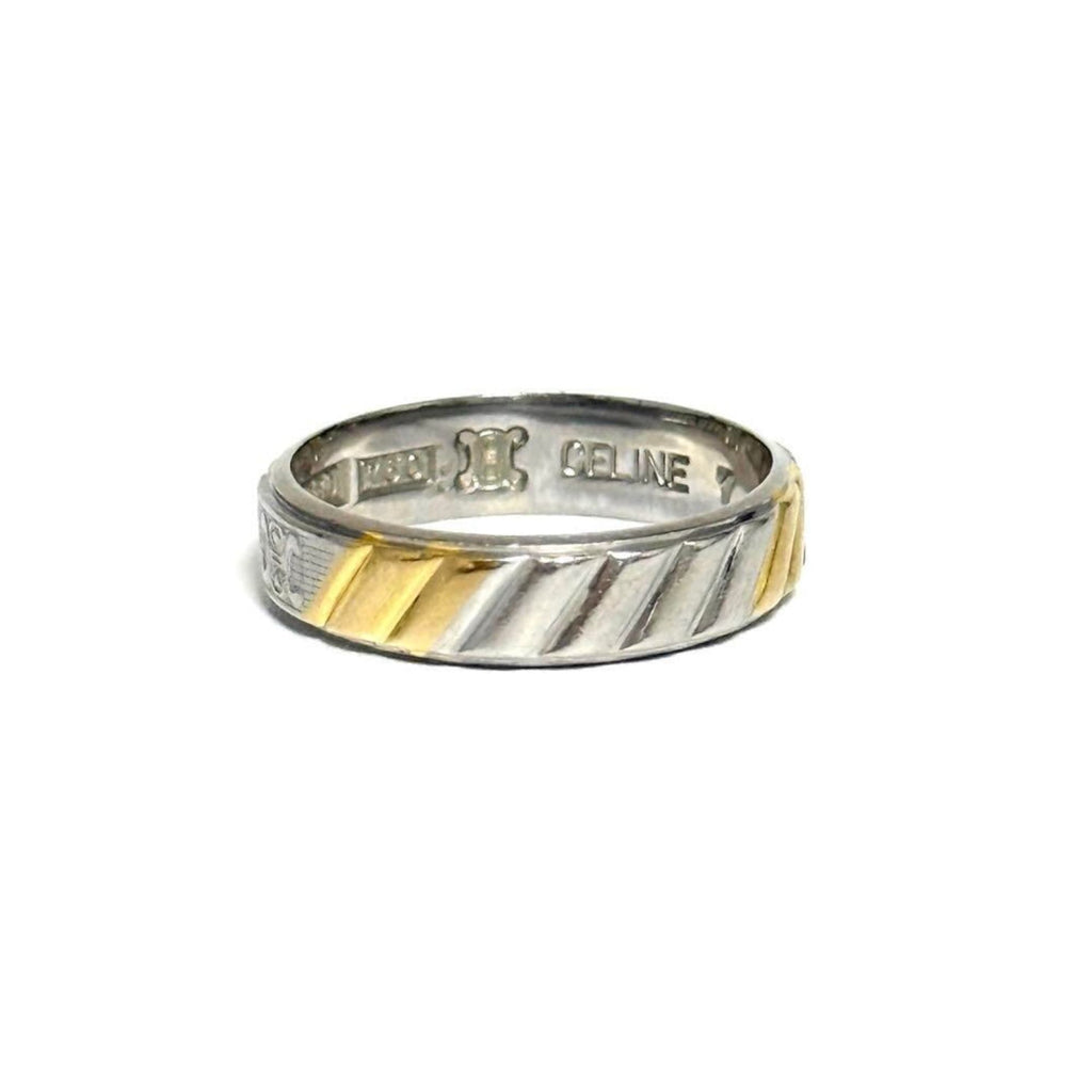 Celine Yellow Gold (18K) Platinum 950 Band Ring