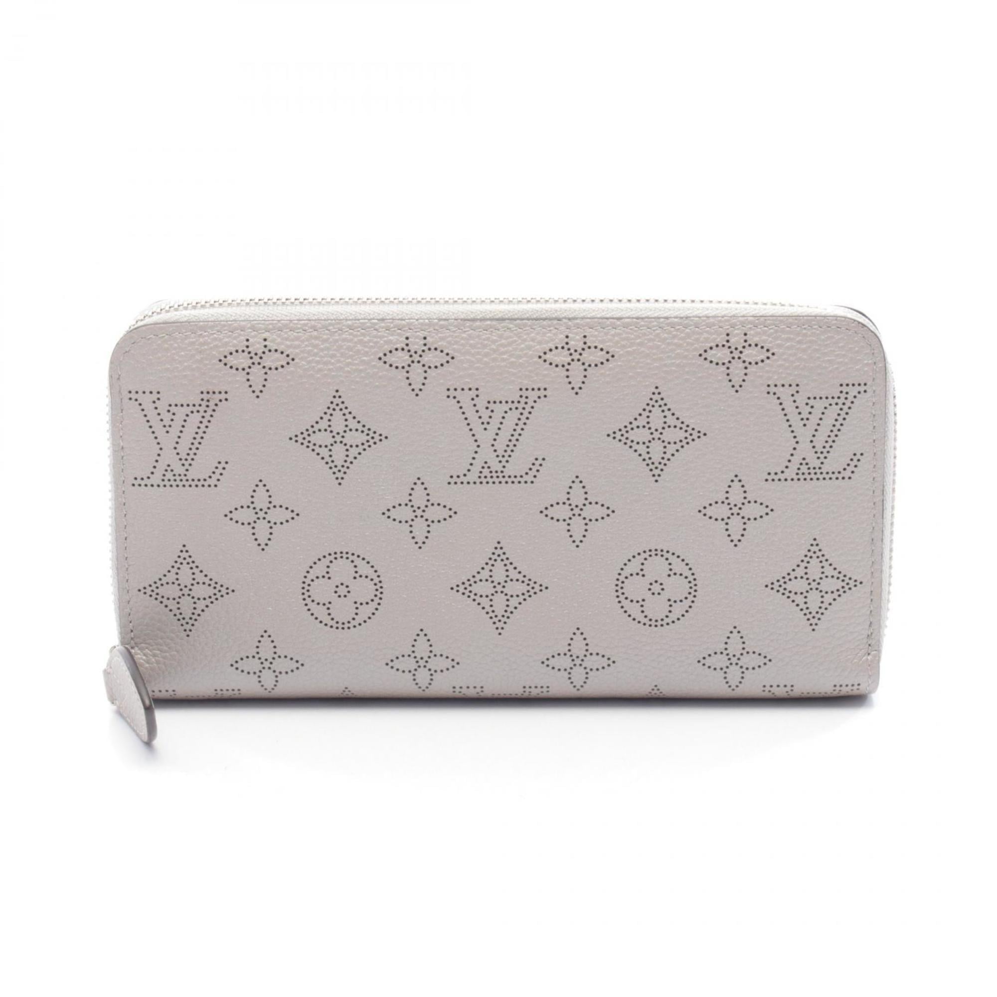 Louis Vuitton Gray Metallic Mahina Leather Leather Long Wallet