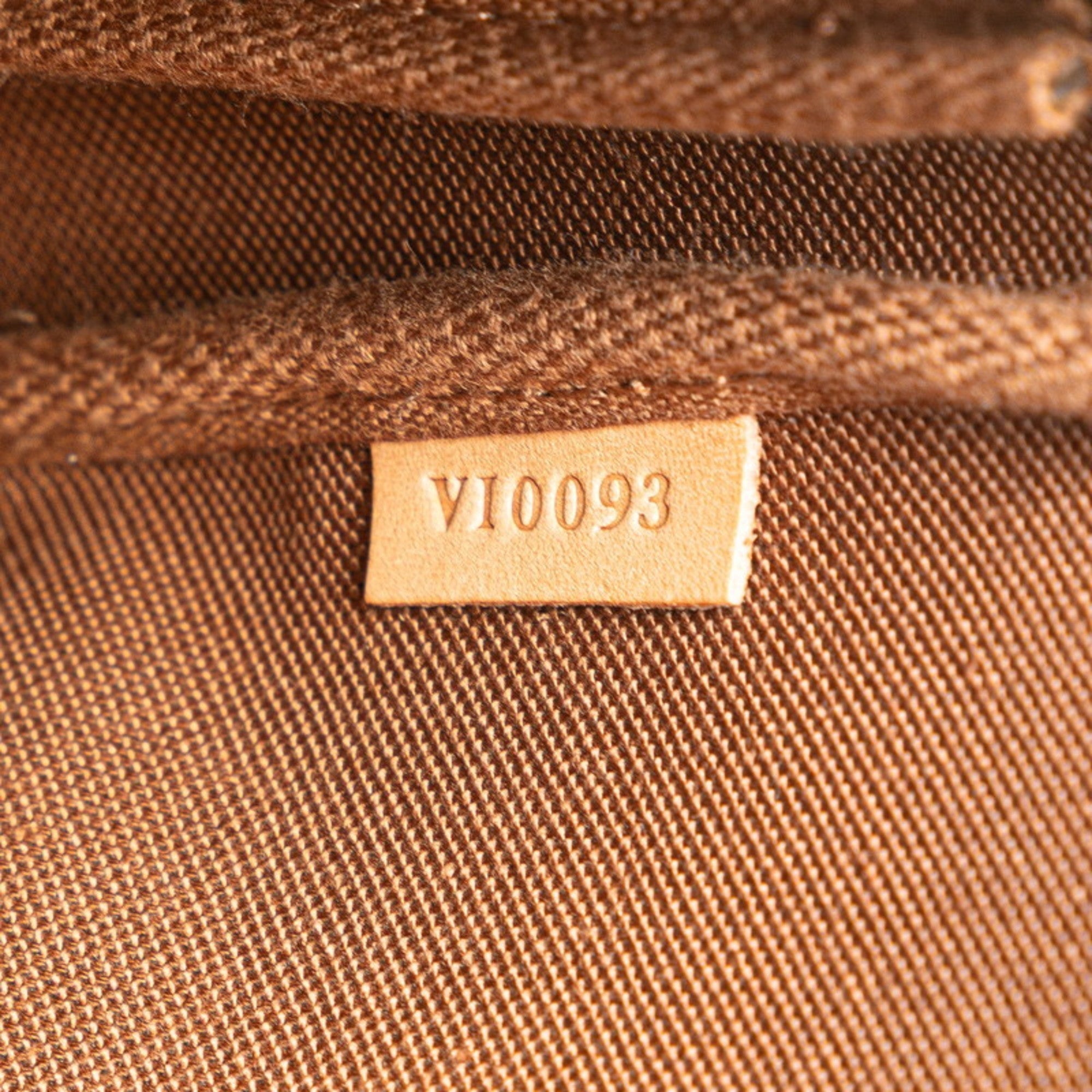 Louis Vuitton Brown Pvc Leather Handbag Pochette