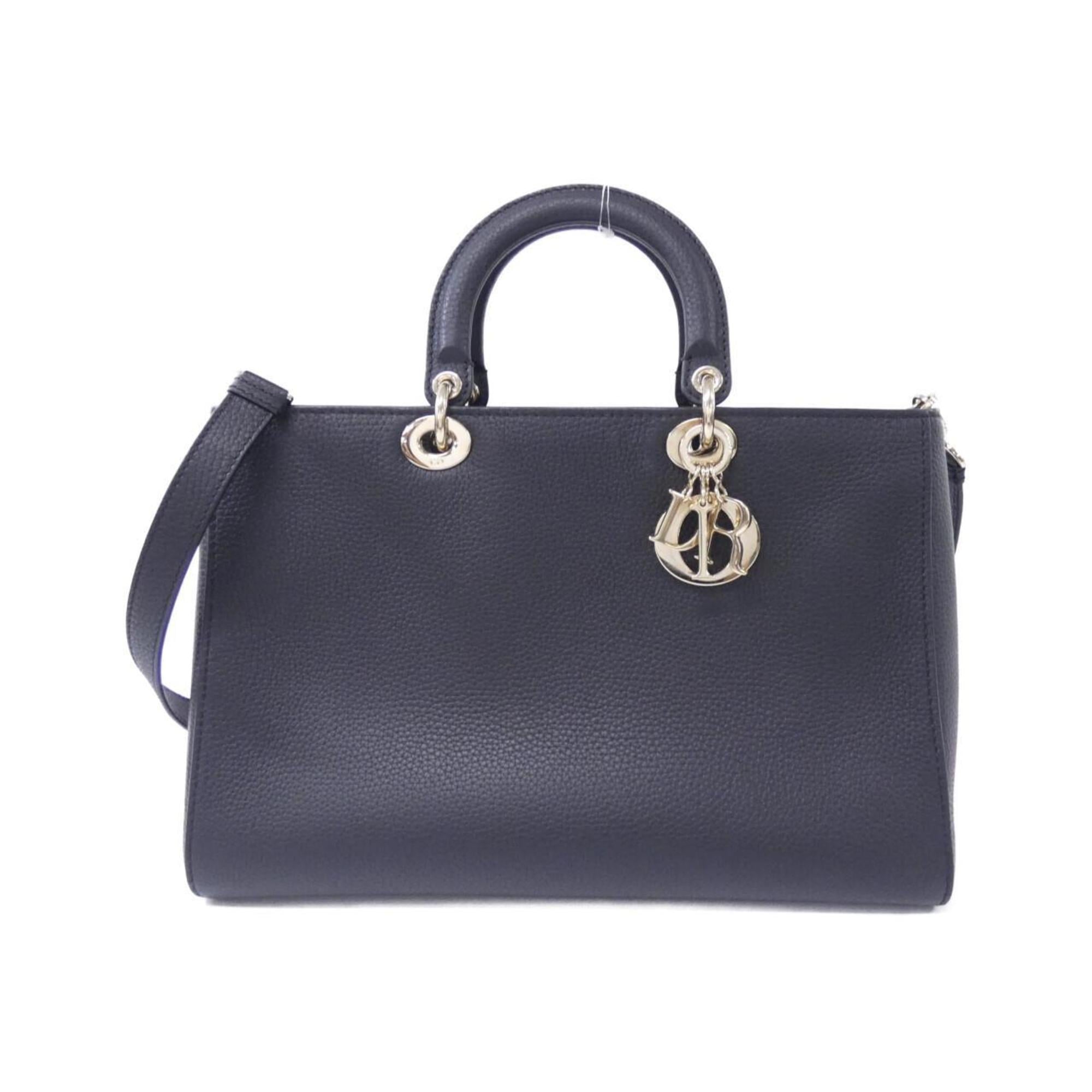 Christian Dior Black Leather Handbag (Pre-Owned)