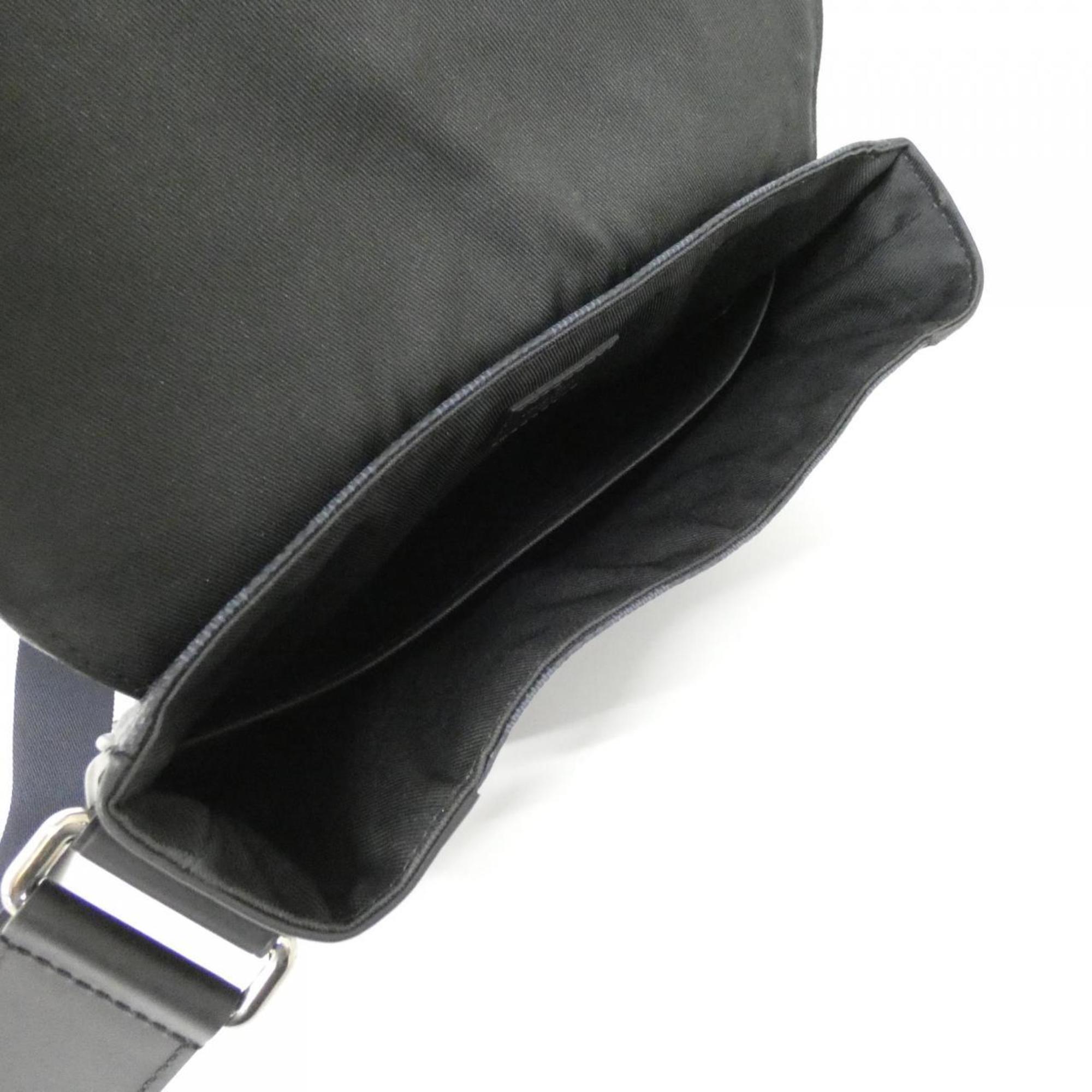 Louis Vuitton Black Cobalt Coated Canvas Shoulder Bag