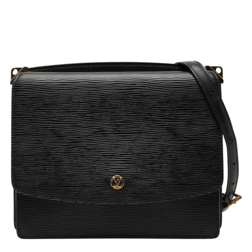 Louis Vuitton Black Leather Shoulder Bag