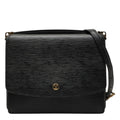 Louis Vuitton Black Leather Shoulder Bag