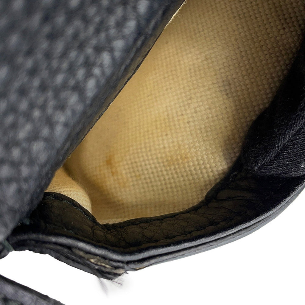 Gucci Black Leather Backpack Handbag (Pre-Owned)