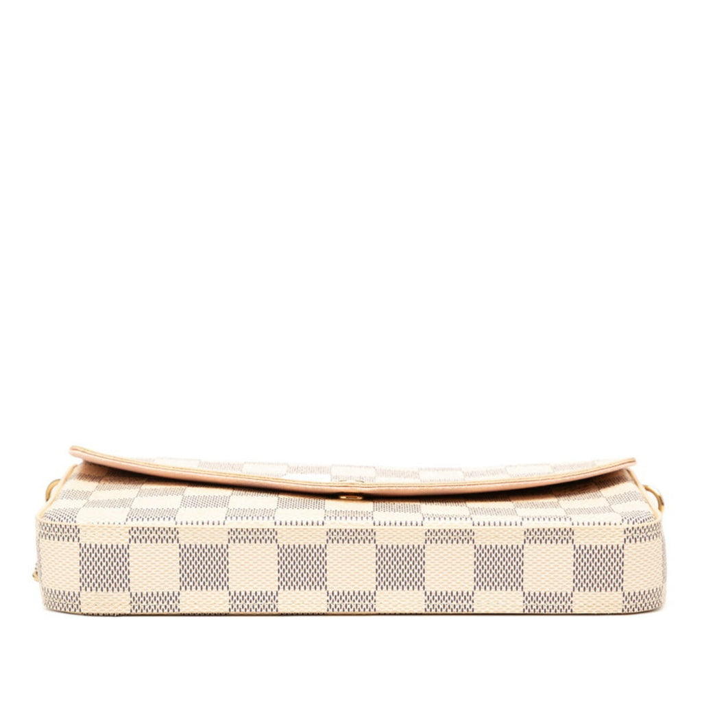 Louis Vuitton White Pvc Leather Pochette Shoulder Bag