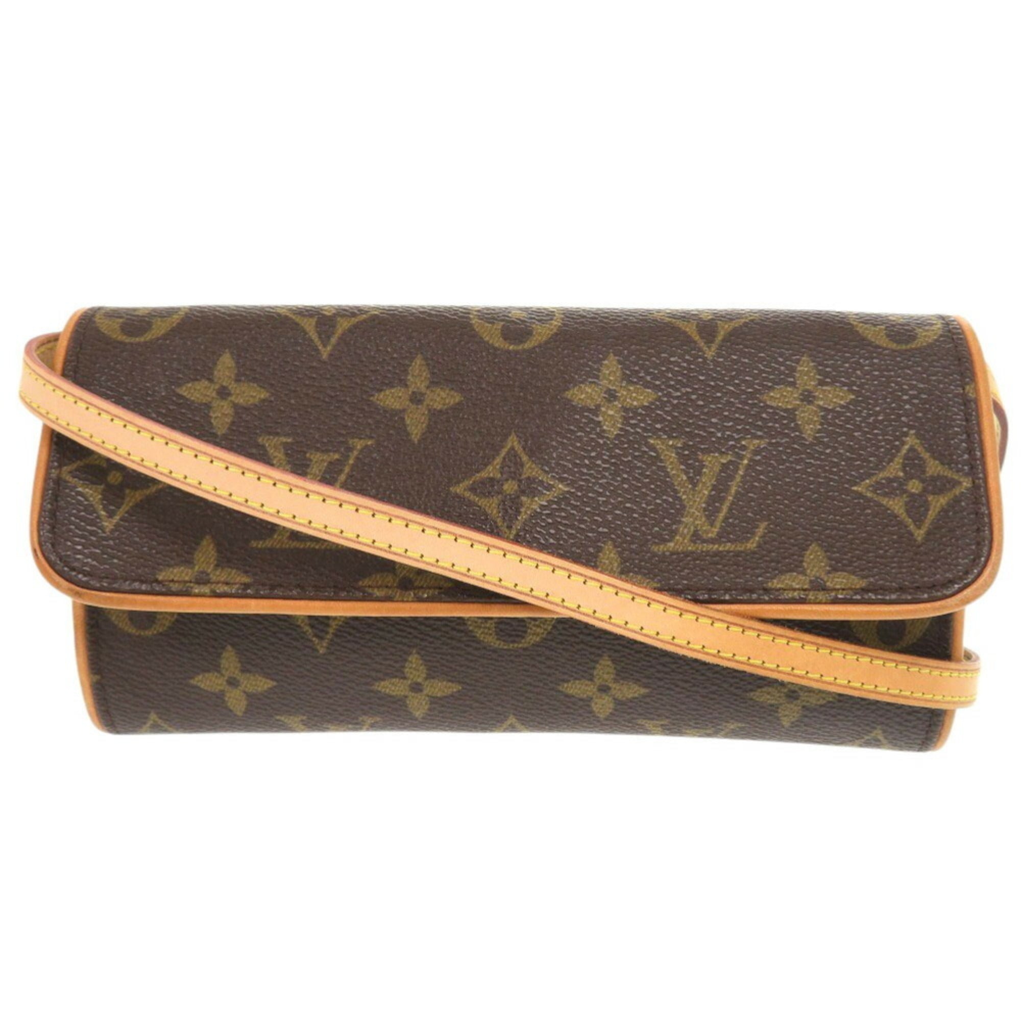 Louis Vuitton Brown Monogram Pochette Shoulder Bag