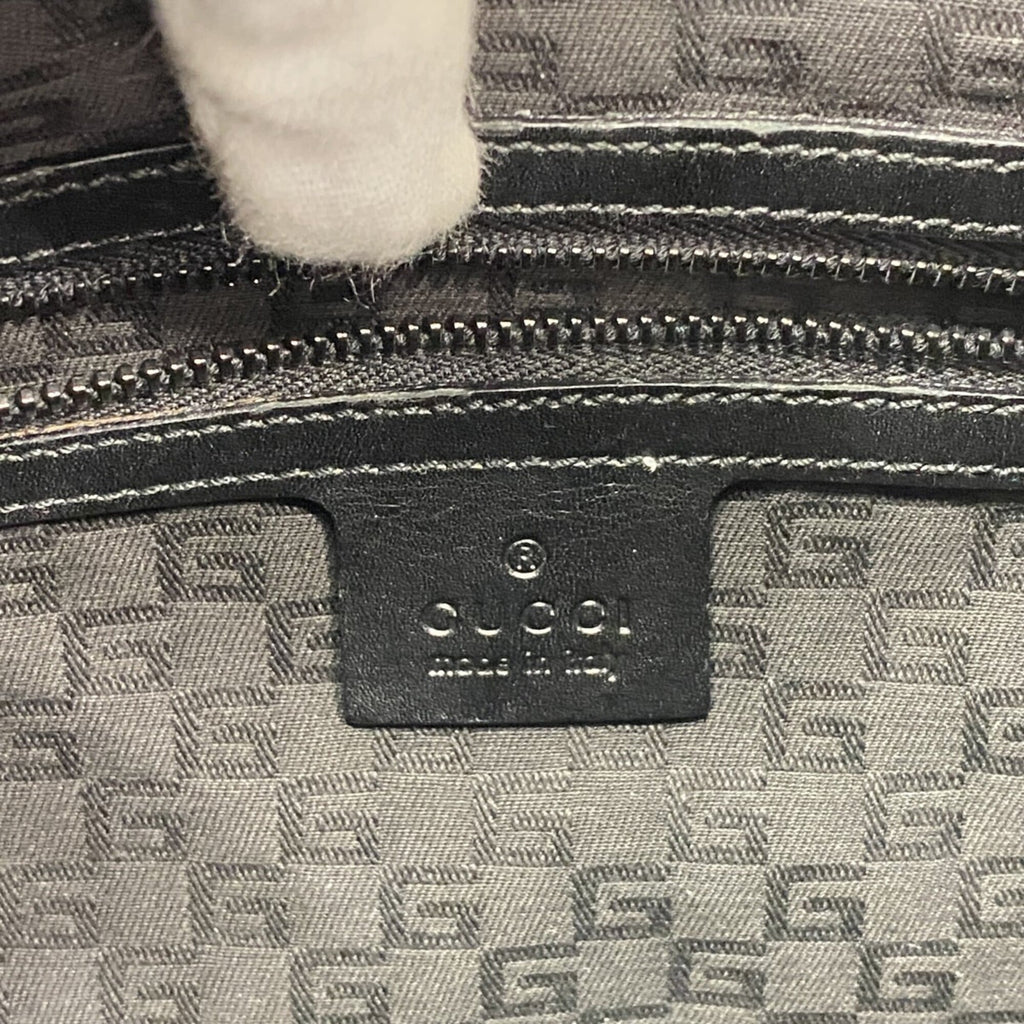 Gucci Black Leather Handbag (Pre-Owned)