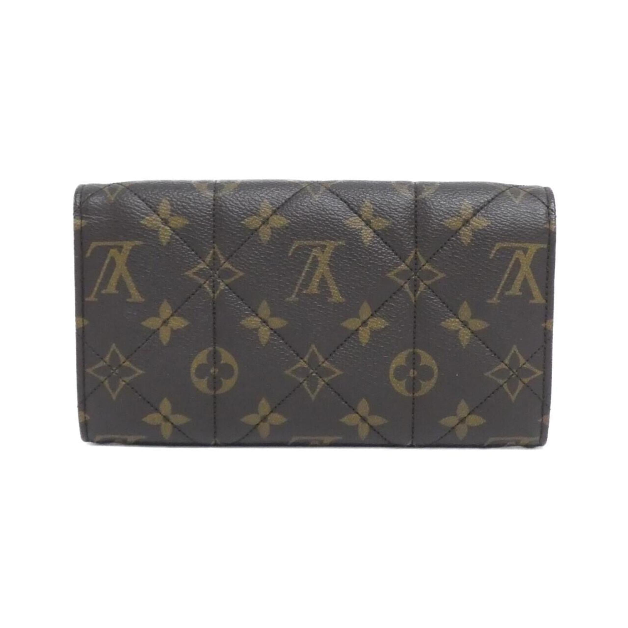 Louis Vuitton Brown Coated Canvas Long Wallet