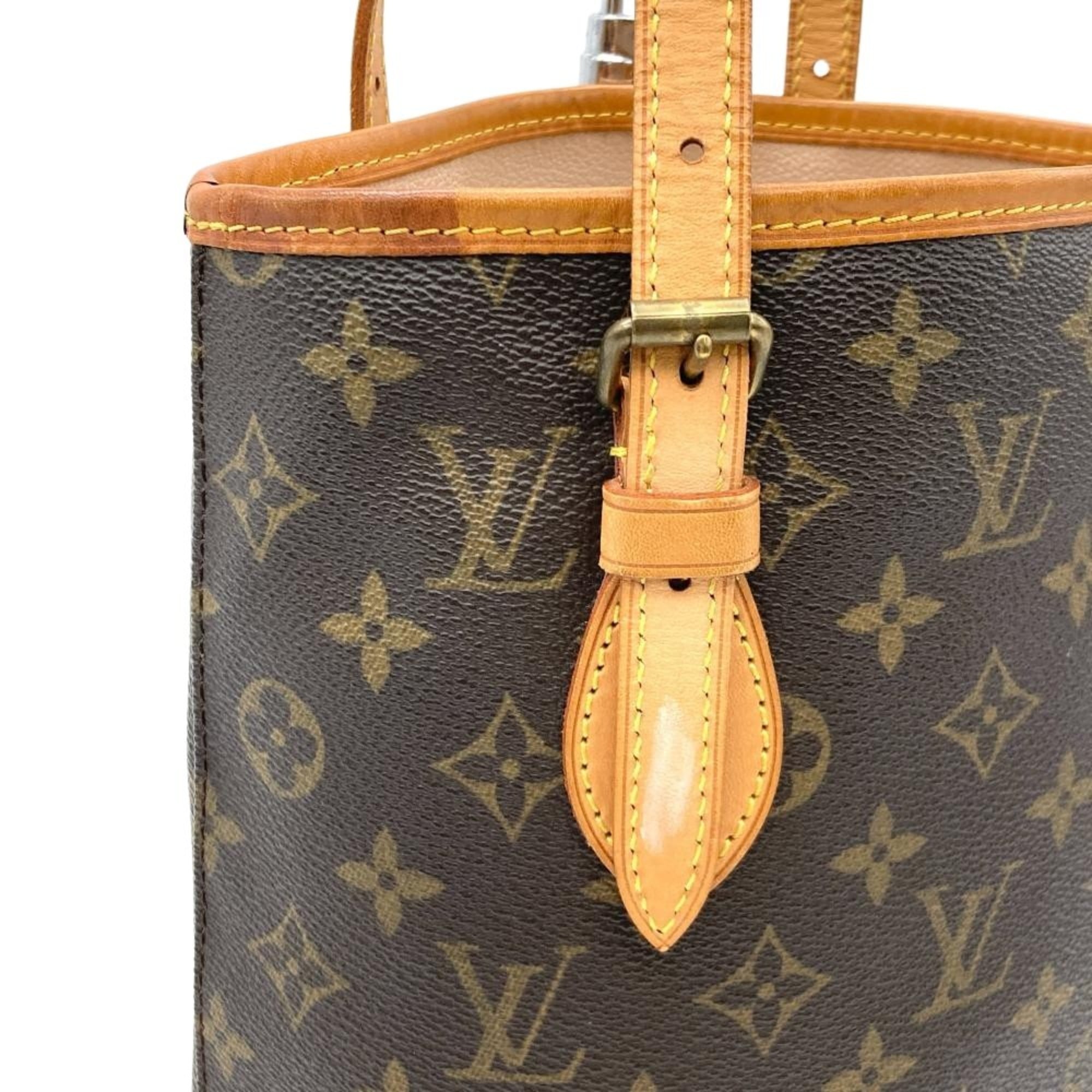 Louis Vuitton Brown Monogram Canvas Handbag Tote Bag