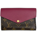 Louis Vuitton Brown Grape Pink Monogram Wallet (Tri-Fold)