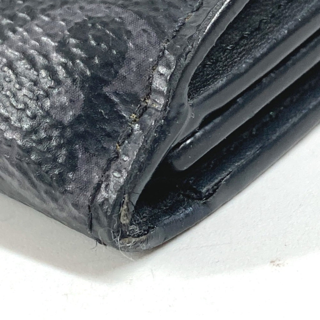 Louis Vuitton Black Gray Monogram Eclipse Canvas Wallet (Tri-Fold)