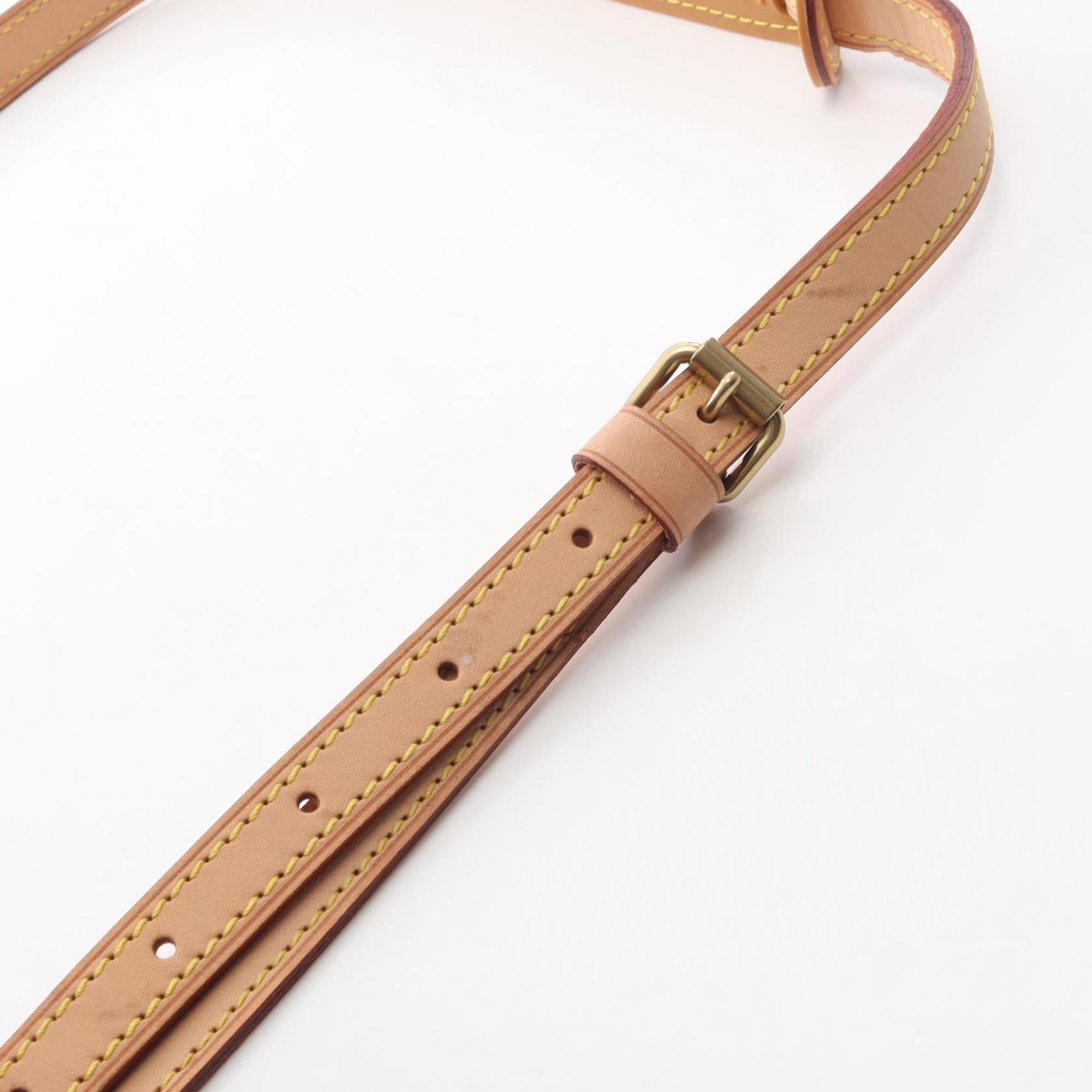 Louis Vuitton Brown Coated Canvas Leather Handbag Shoulder Bag