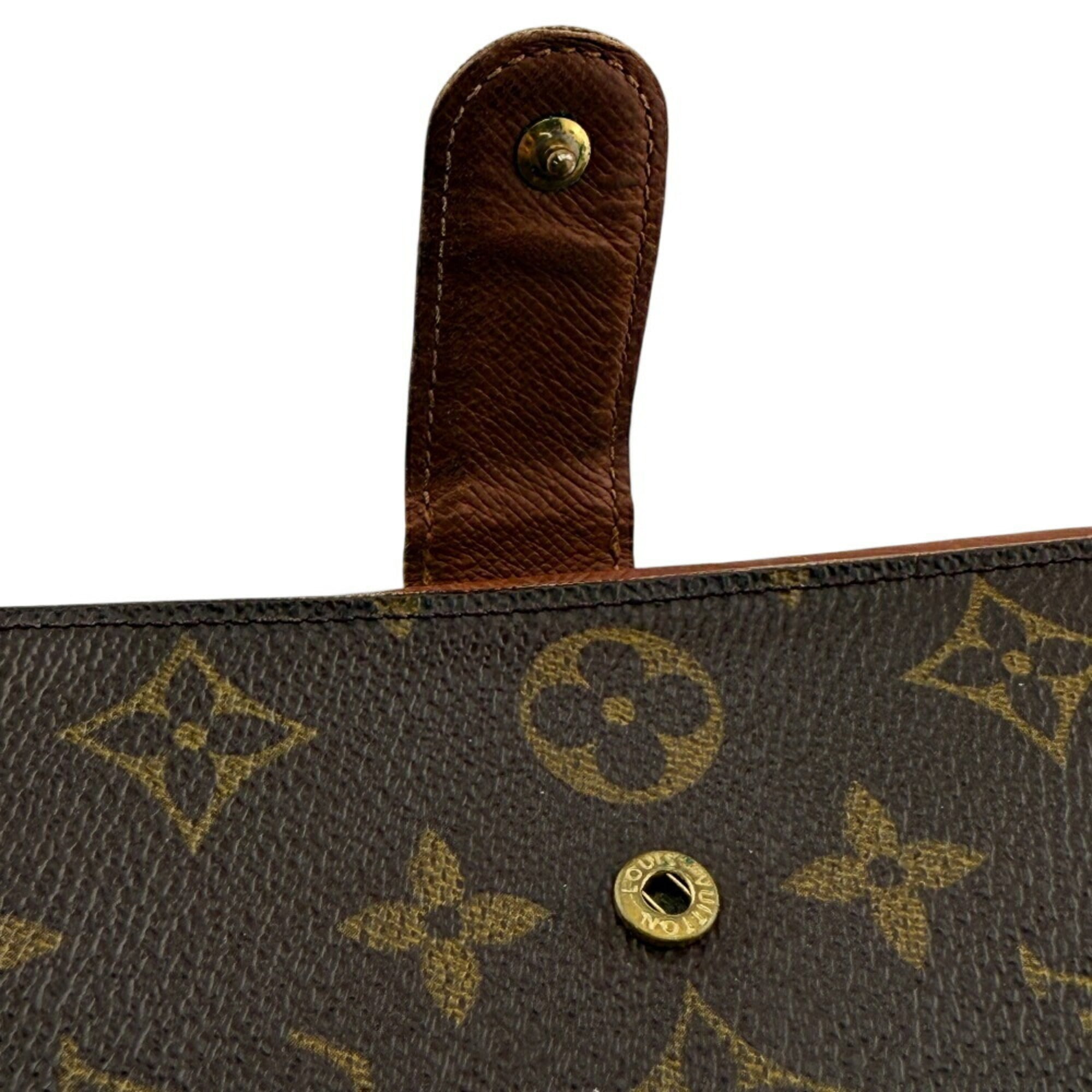 Louis Vuitton Brown Monogram Leather Wallet