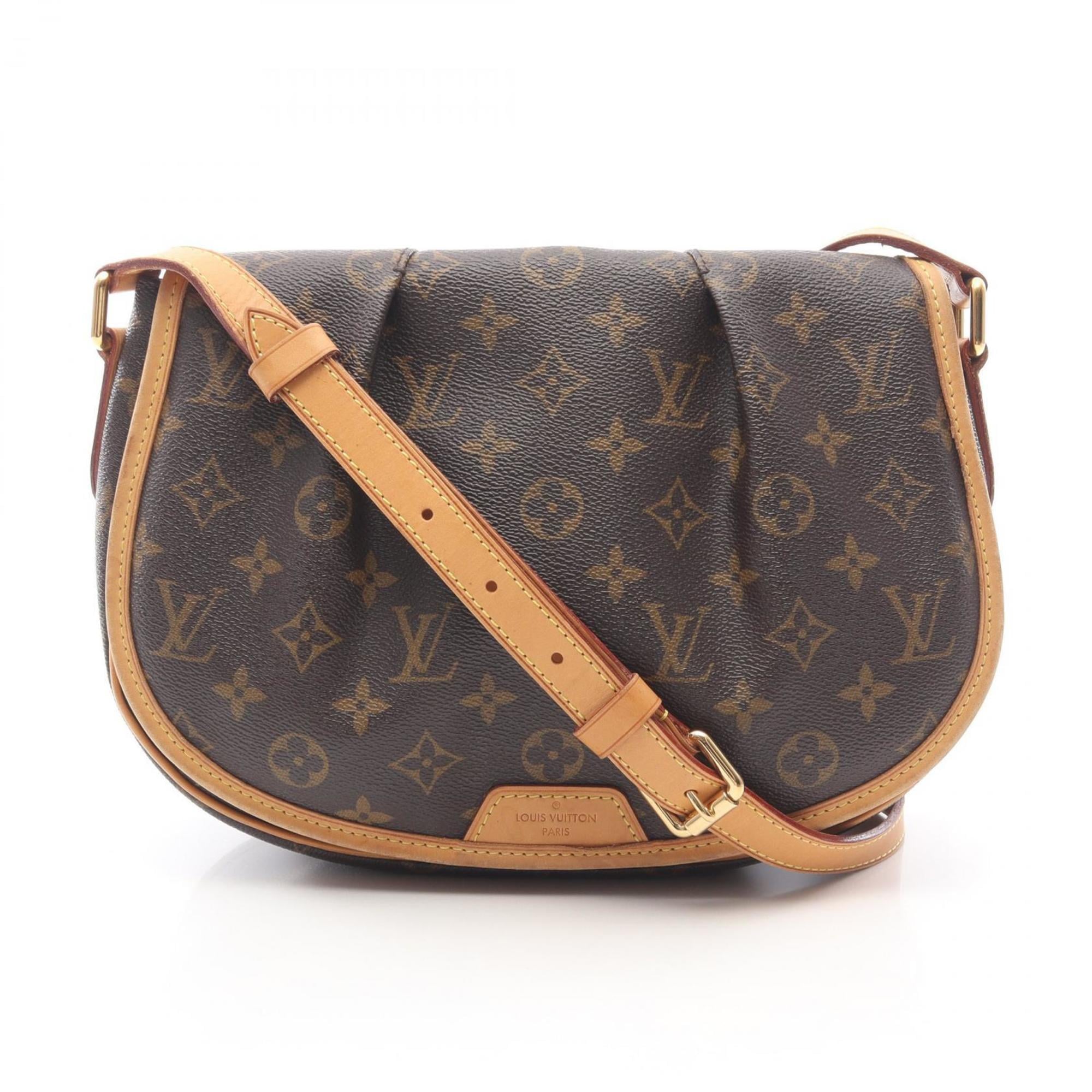 Louis Vuitton Brown Coated Canvas Pvc Monogram Leather Shoulder Bag