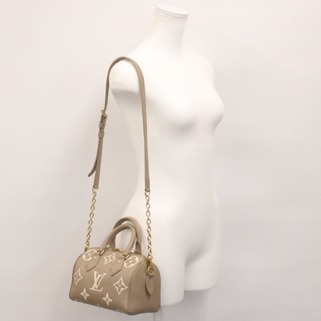 Louis Vuitton Grayish Tourterelle Monogram Empreinte Boston Bag