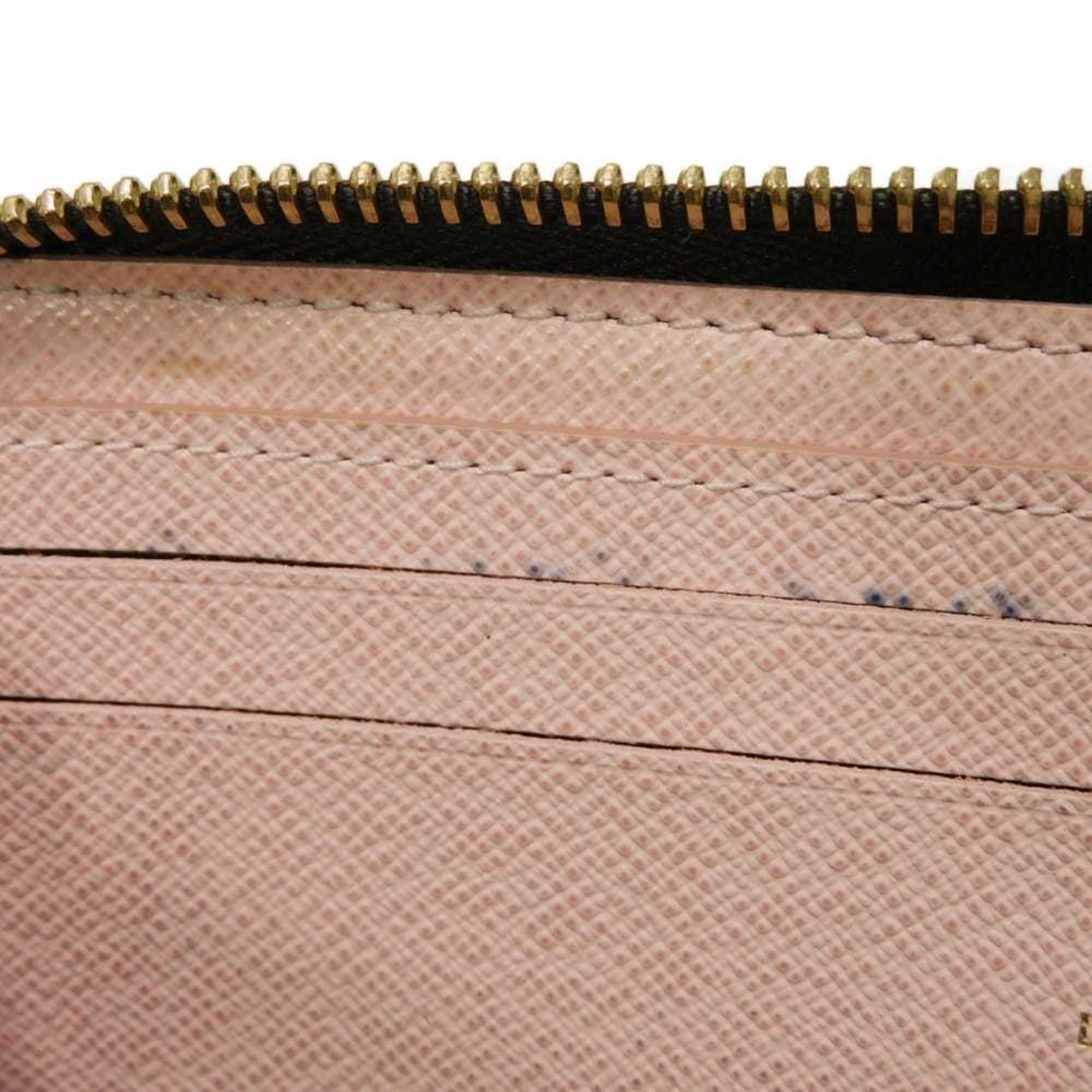 Louis Vuitton Brown Monogram Pink Rose Ballerine Monogram Canvas Leather Long Wallet