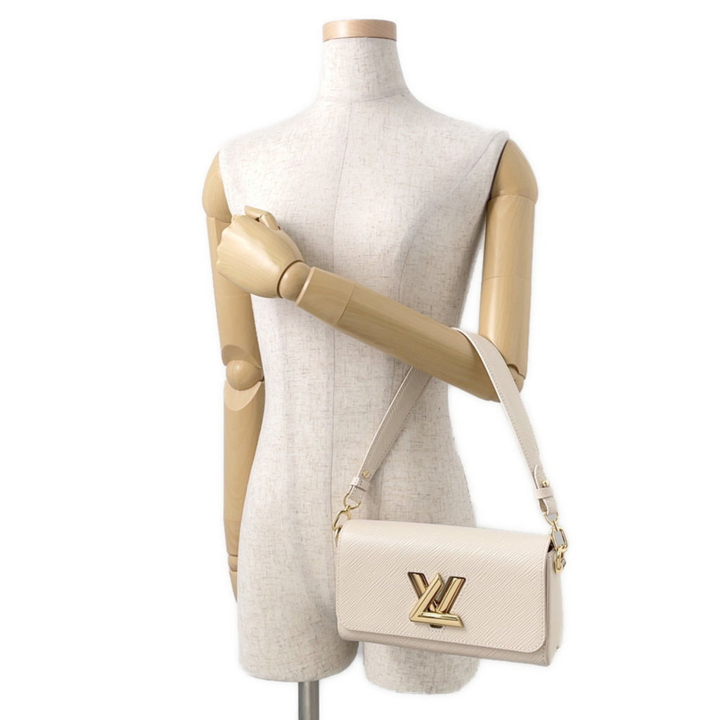 Louis Vuitton White Exotic Leather Handbag